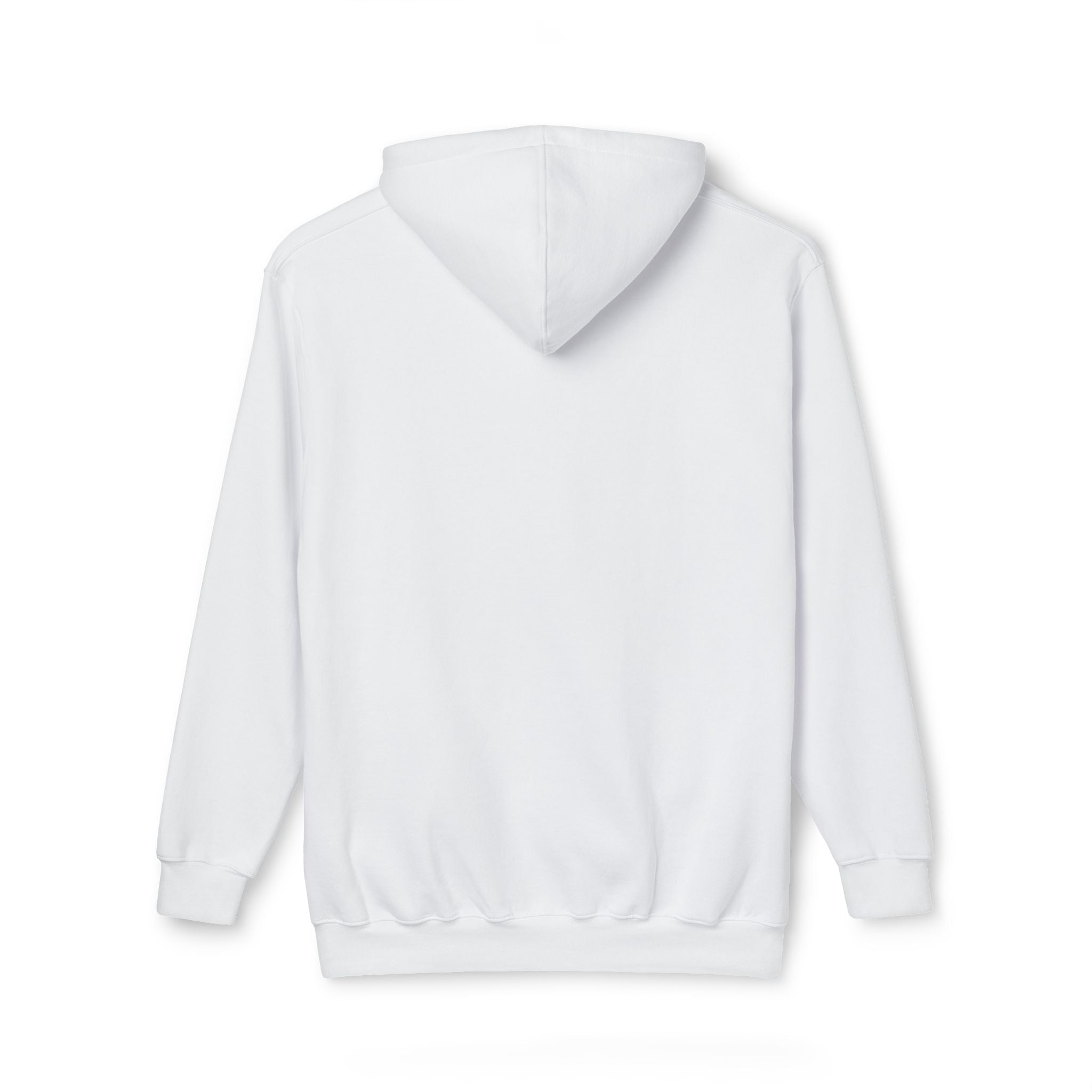 Classic White Hoodie — Made in USA Unisex Hooded Sweatshirt