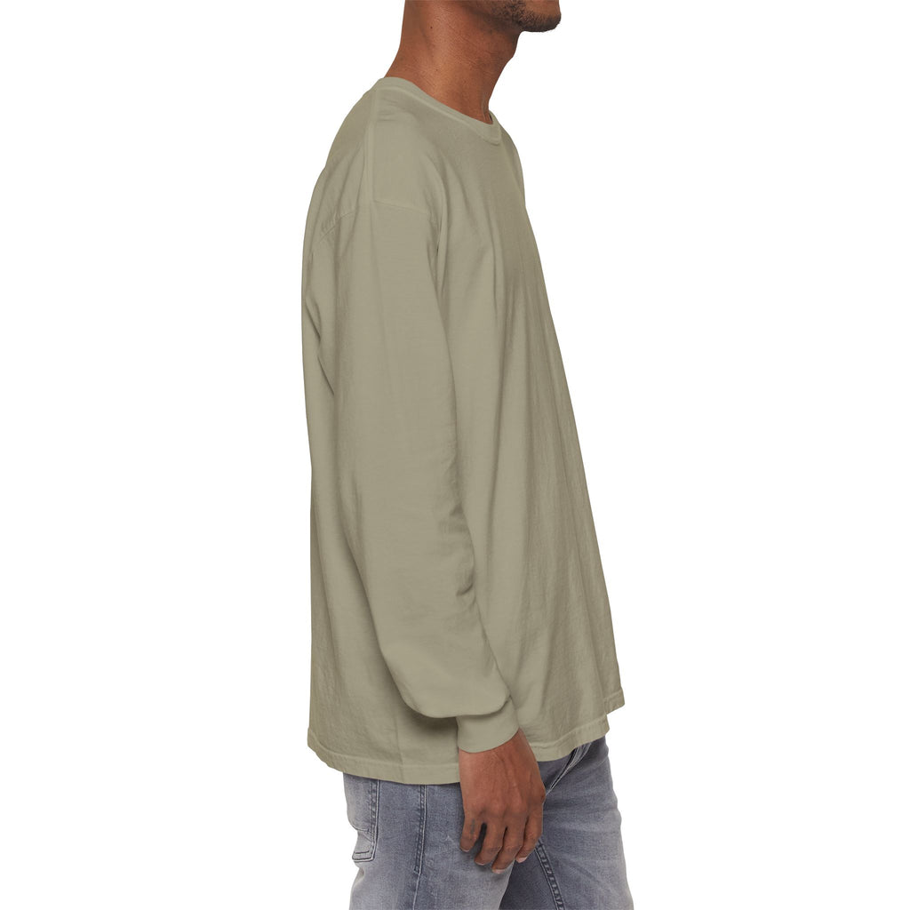 Long Sleeve T-Shirt — Classic White Garment-Dyed Tee