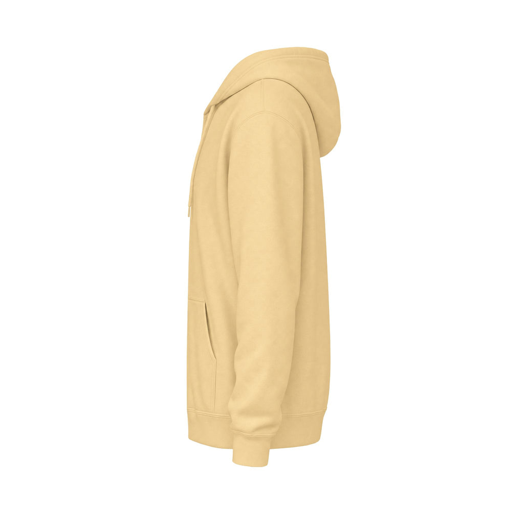 Classic White Fleece Hoodie – Soft Midweight Pullover