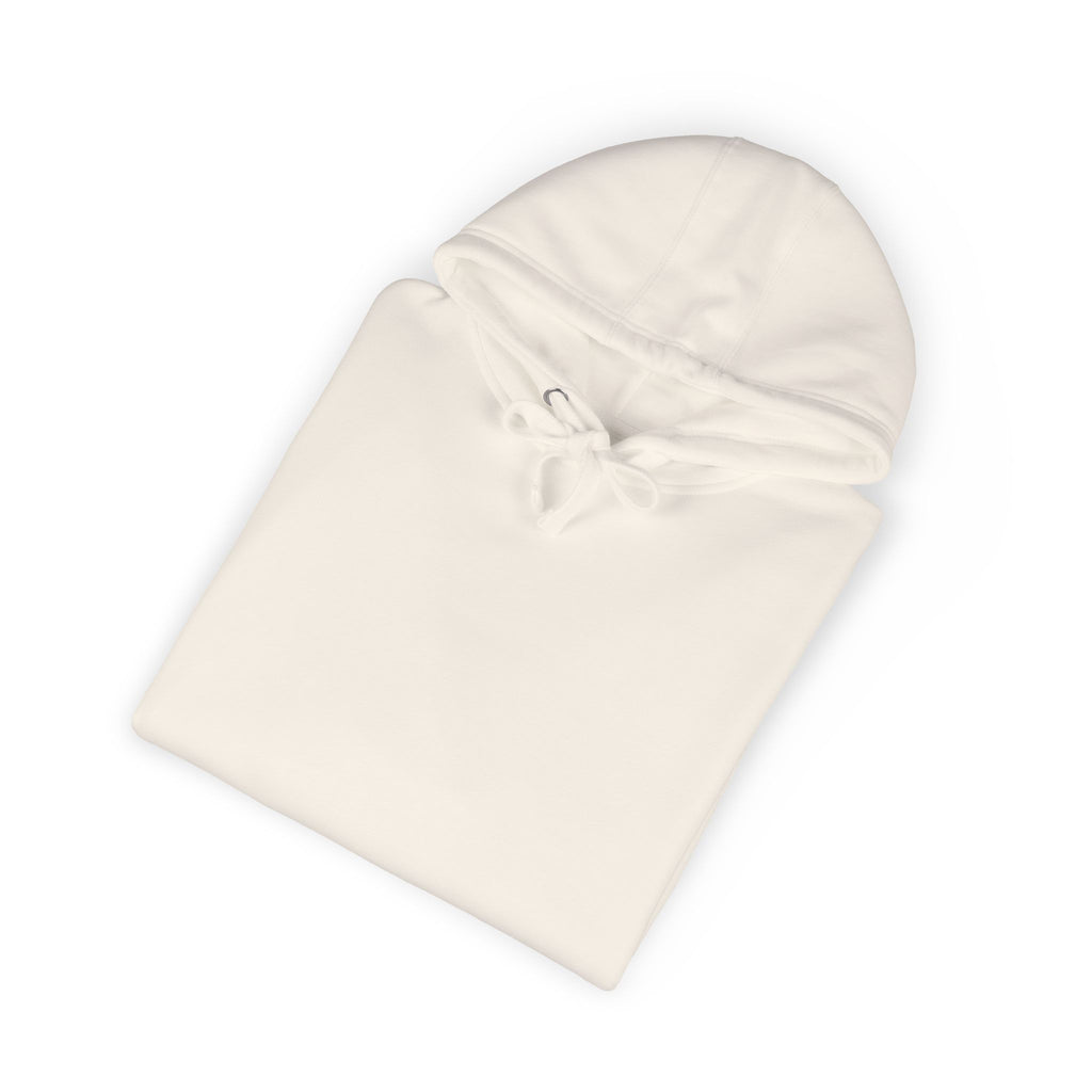 White Fleece Hoodie – Minimal Classic Pullover Hooded Sweatshirt