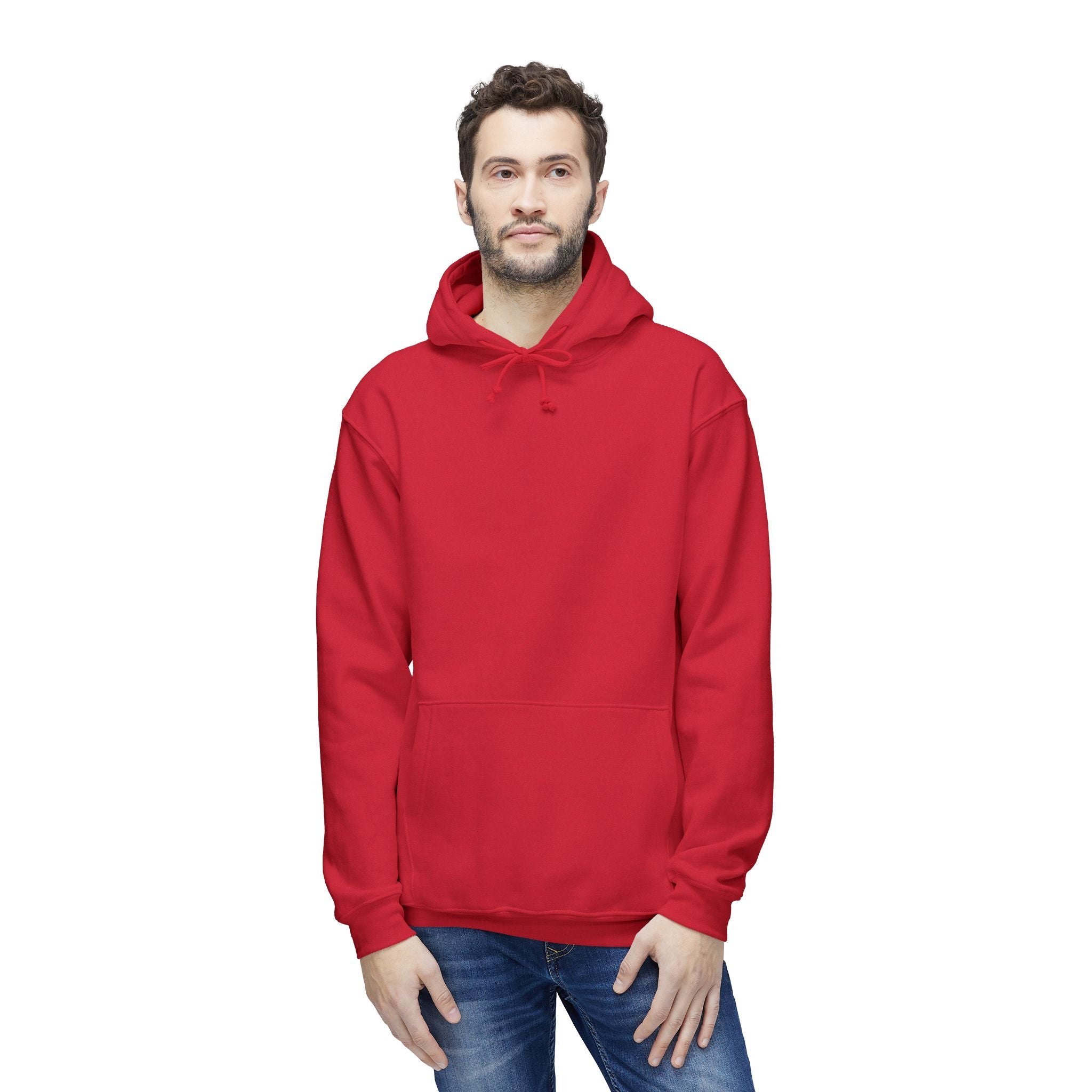 Classic White Hoodie — Made in USA Unisex Hooded Sweatshirt