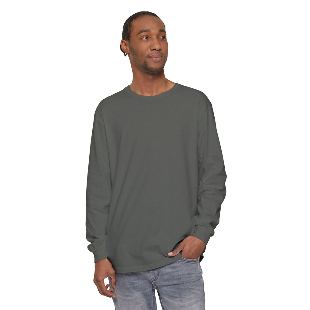 Long Sleeve T-Shirt — Classic White Garment-Dyed Tee