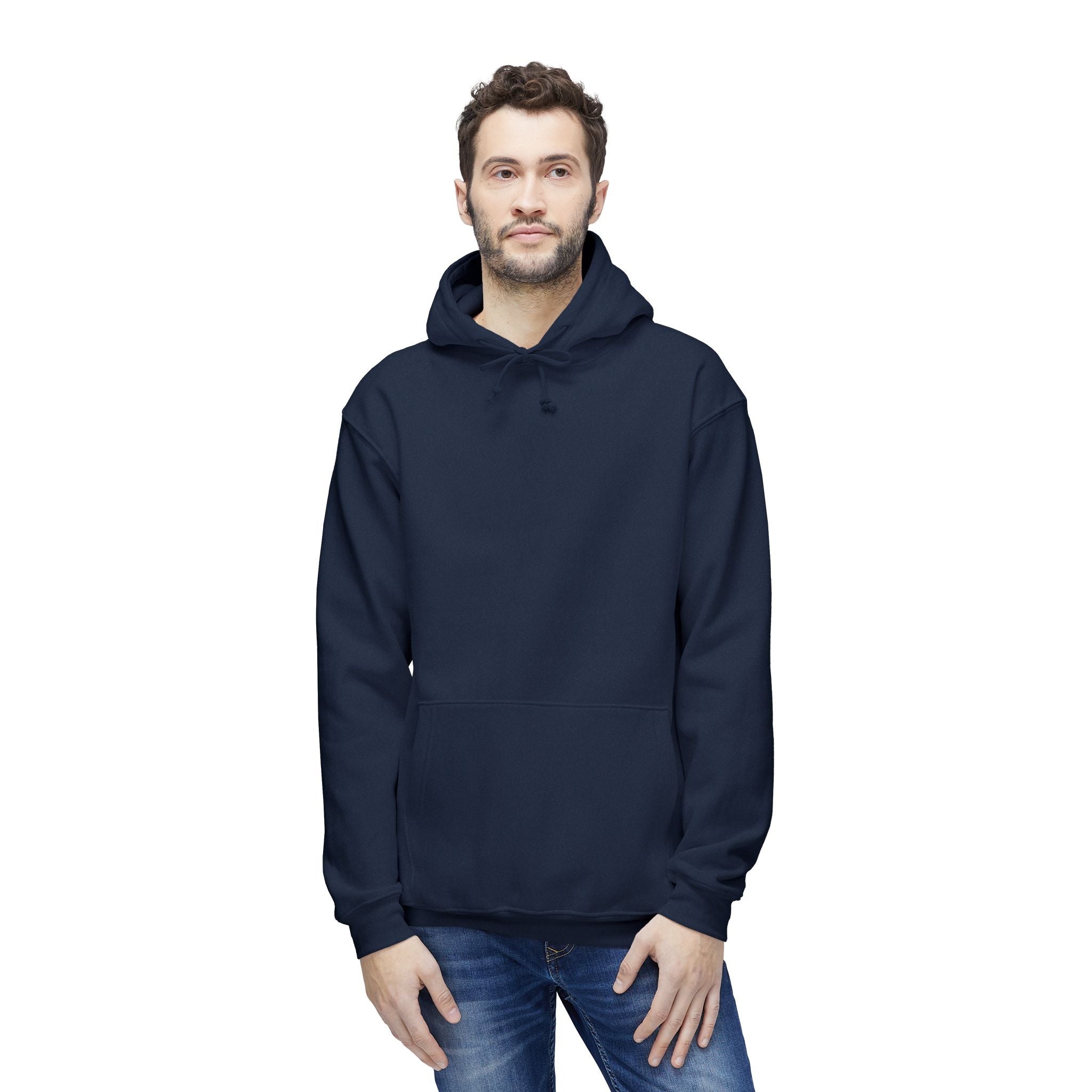 Classic White Hoodie — Made in USA Unisex Hooded Sweatshirt