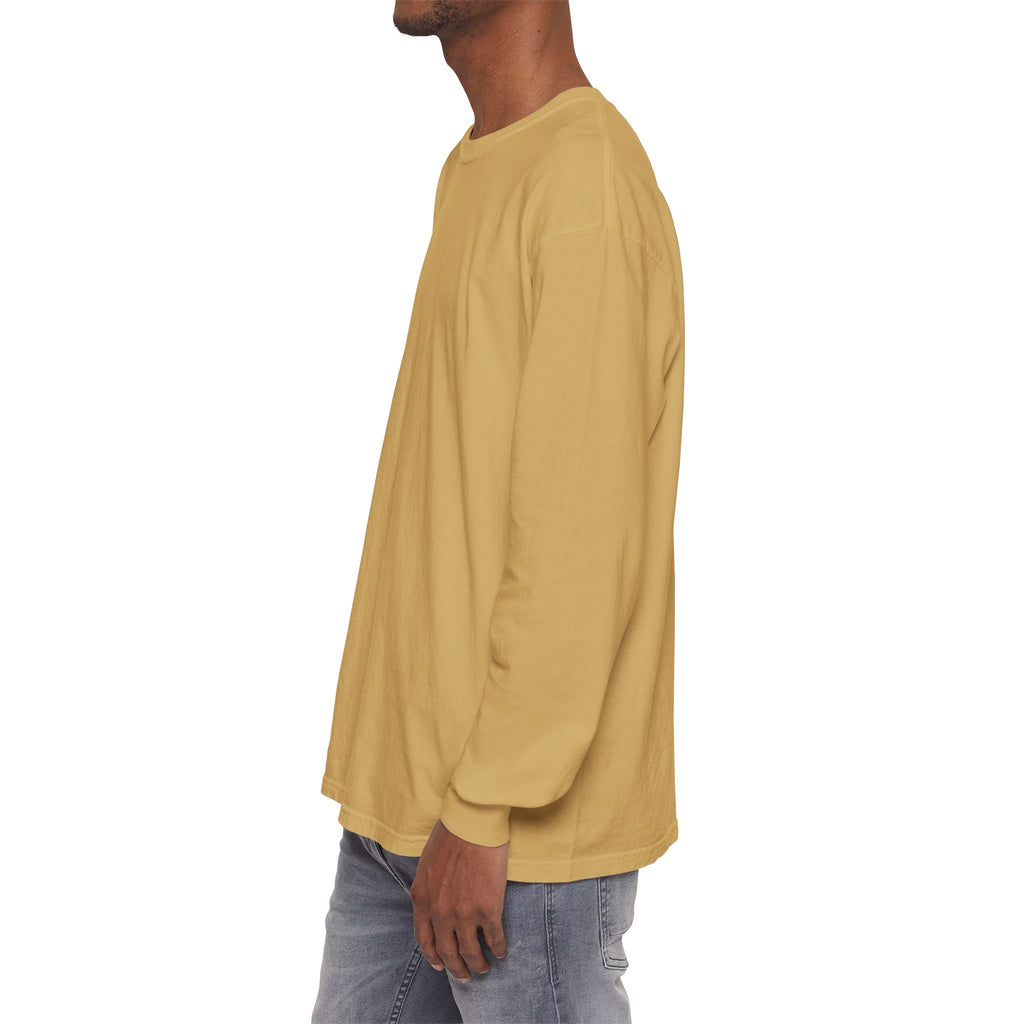 Long Sleeve T-Shirt — Classic White Garment-Dyed Tee