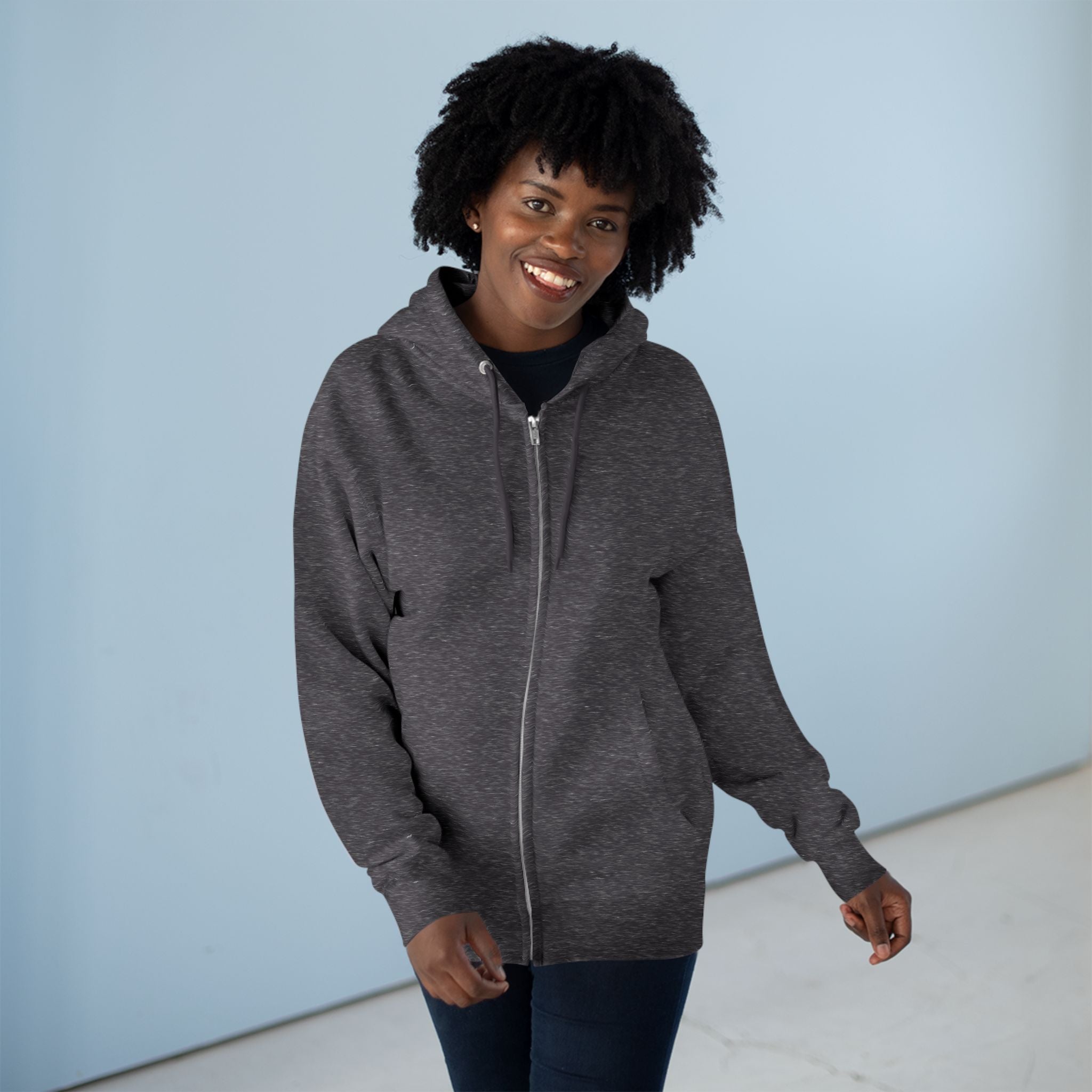 Classic White Zip Hoodie - Plain Full-Zip Hooded Sweatshirt
