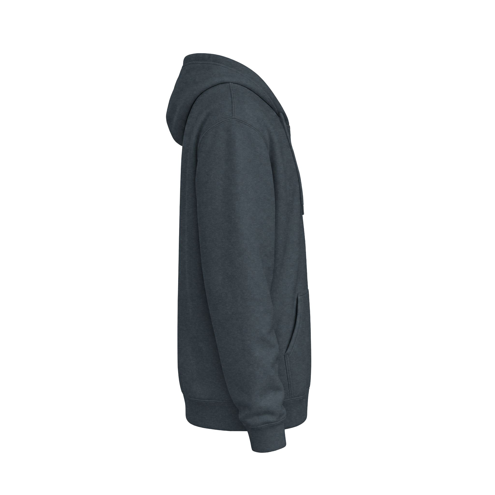 Classic White Fleece Hoodie – Soft Midweight Pullover