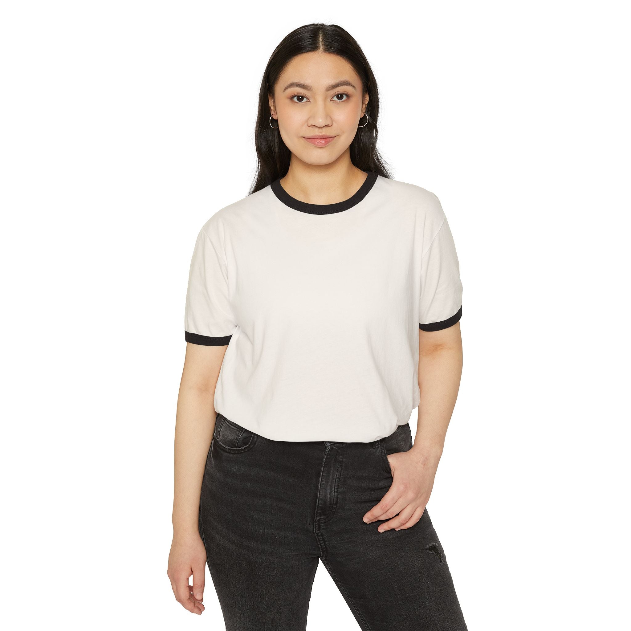 Classic Ringer T-Shirt — Retro Contrast Collar & Sleeve Tee
