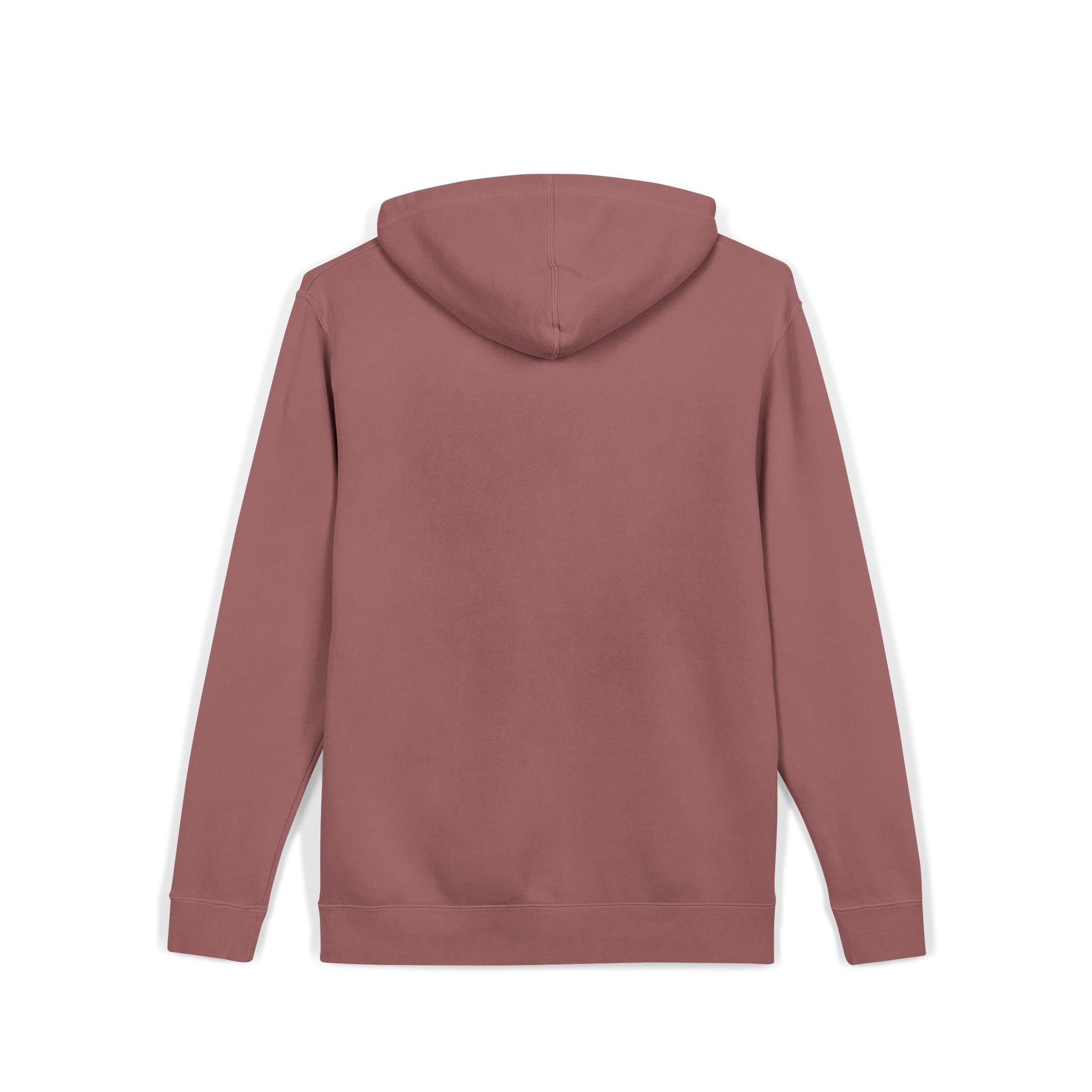 Pigment-Dyed Hoodie — Washed Blush Pullover Hooded Sweatshirt