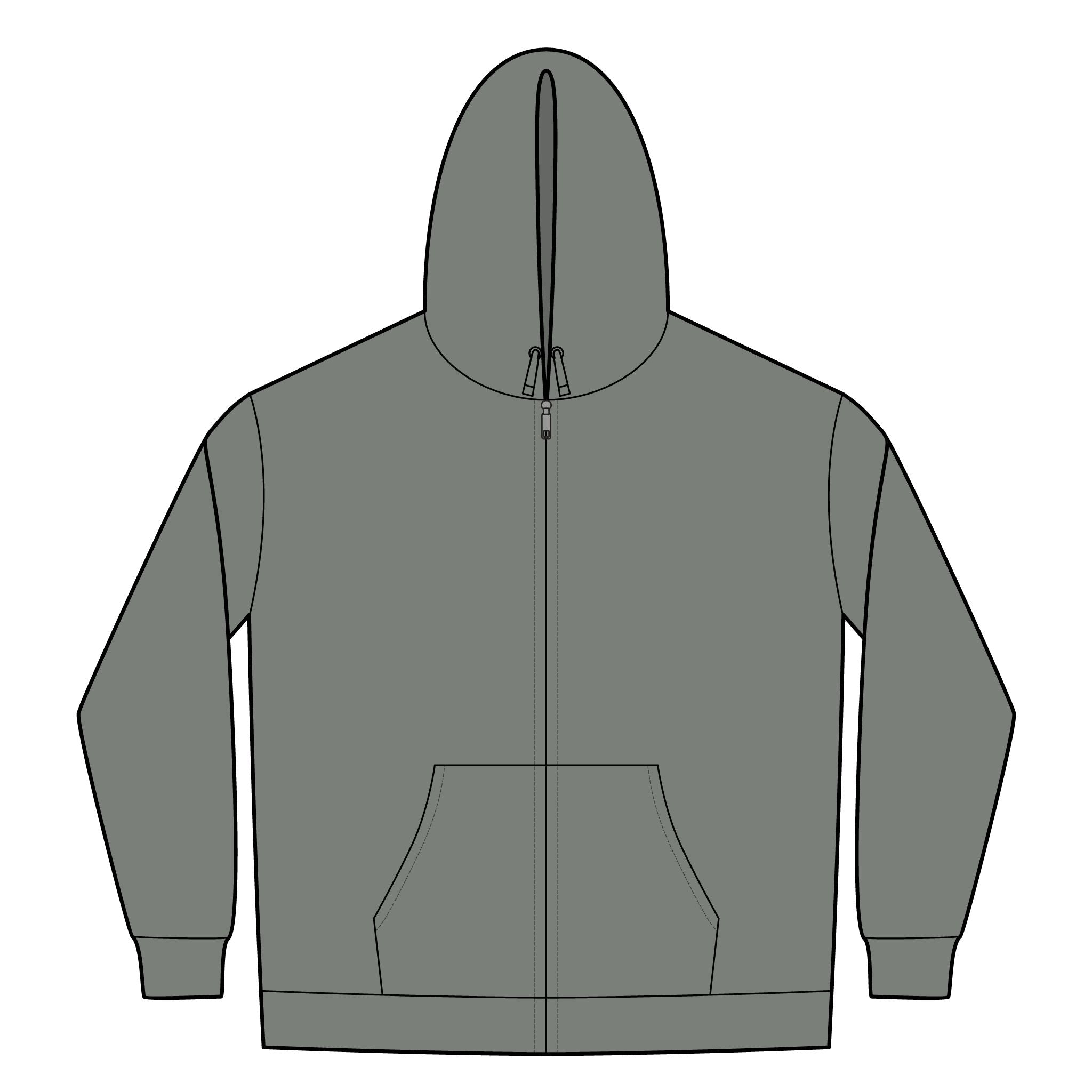 Heavyweight Sherpa-Lined Hooded Fleece Jacket