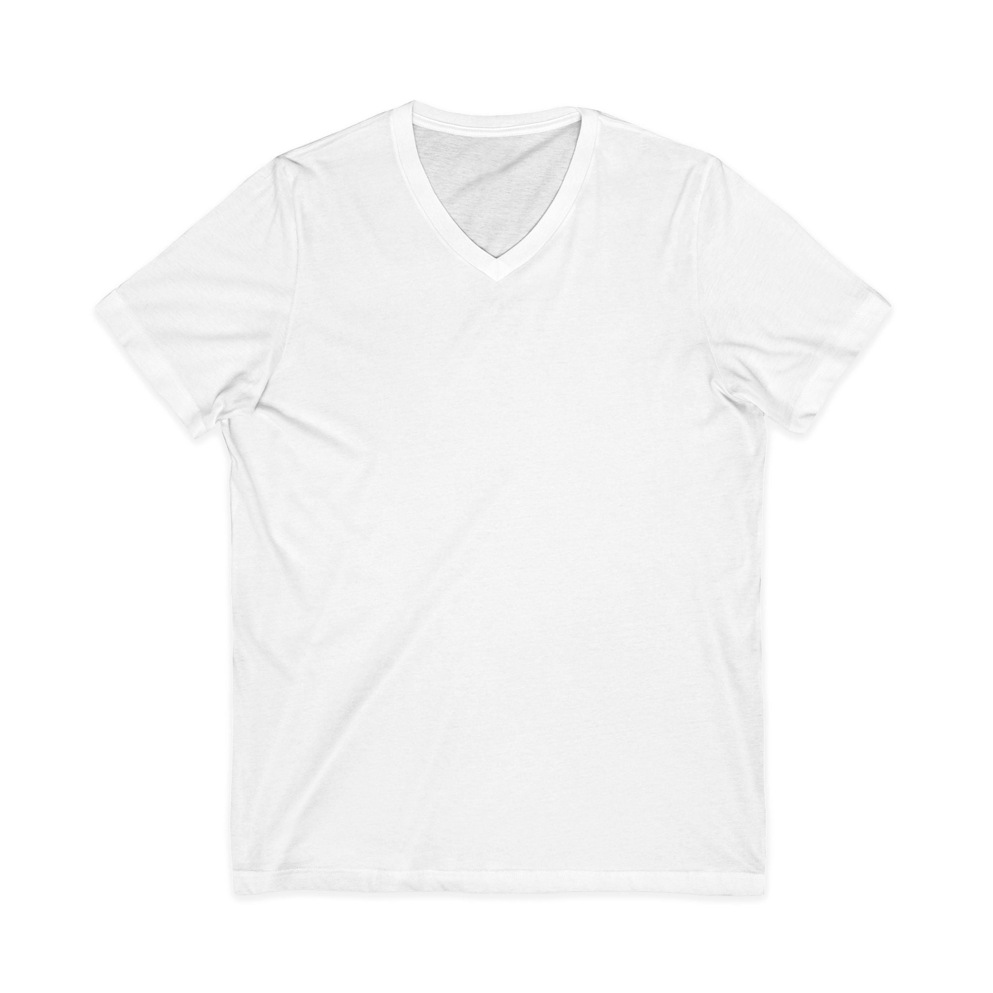V-Neck Jersey Tee — Classic White Short Sleeve T-Shirt