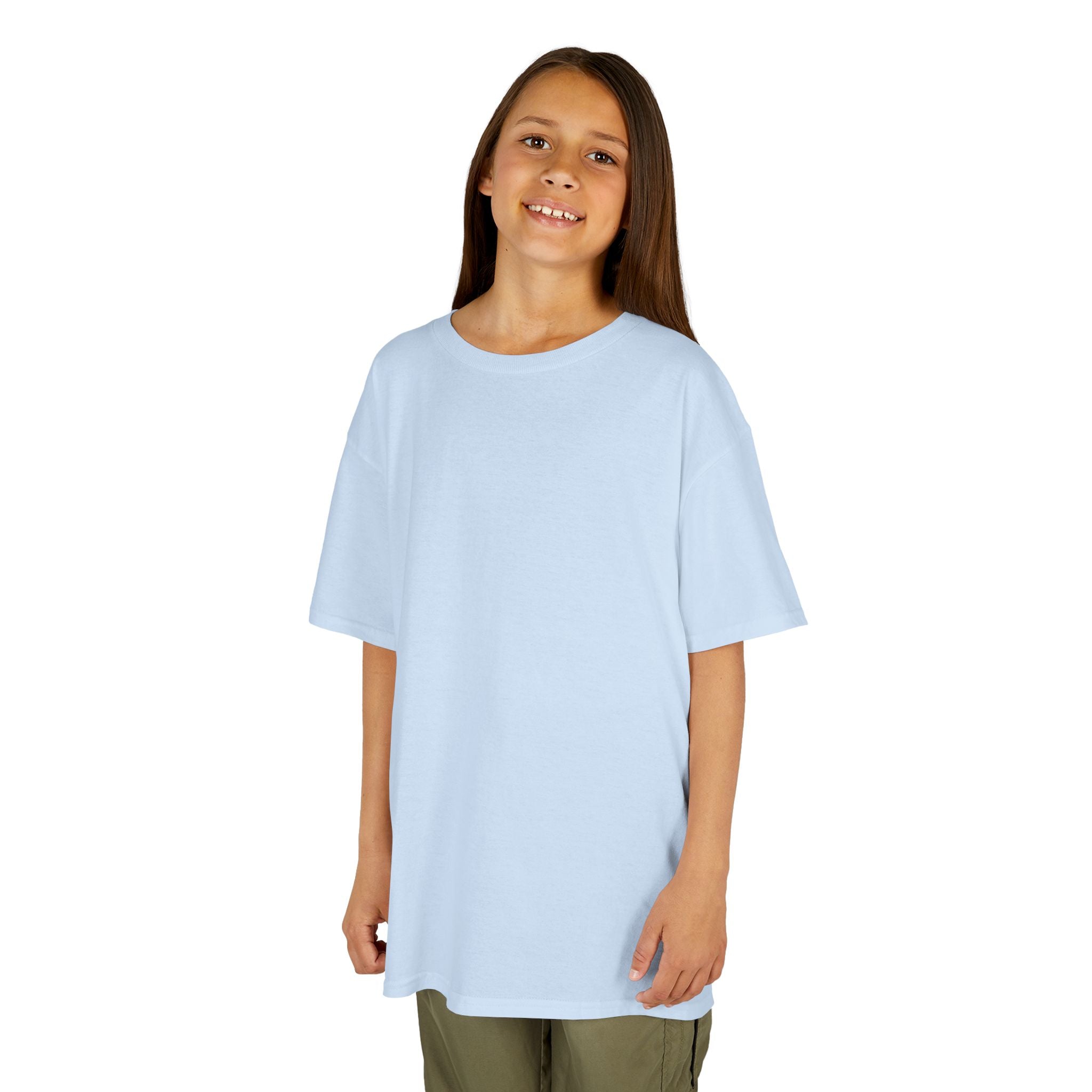 Kids T-Shirt — Plain White Heavy Cotton Tee for Boys & Girls