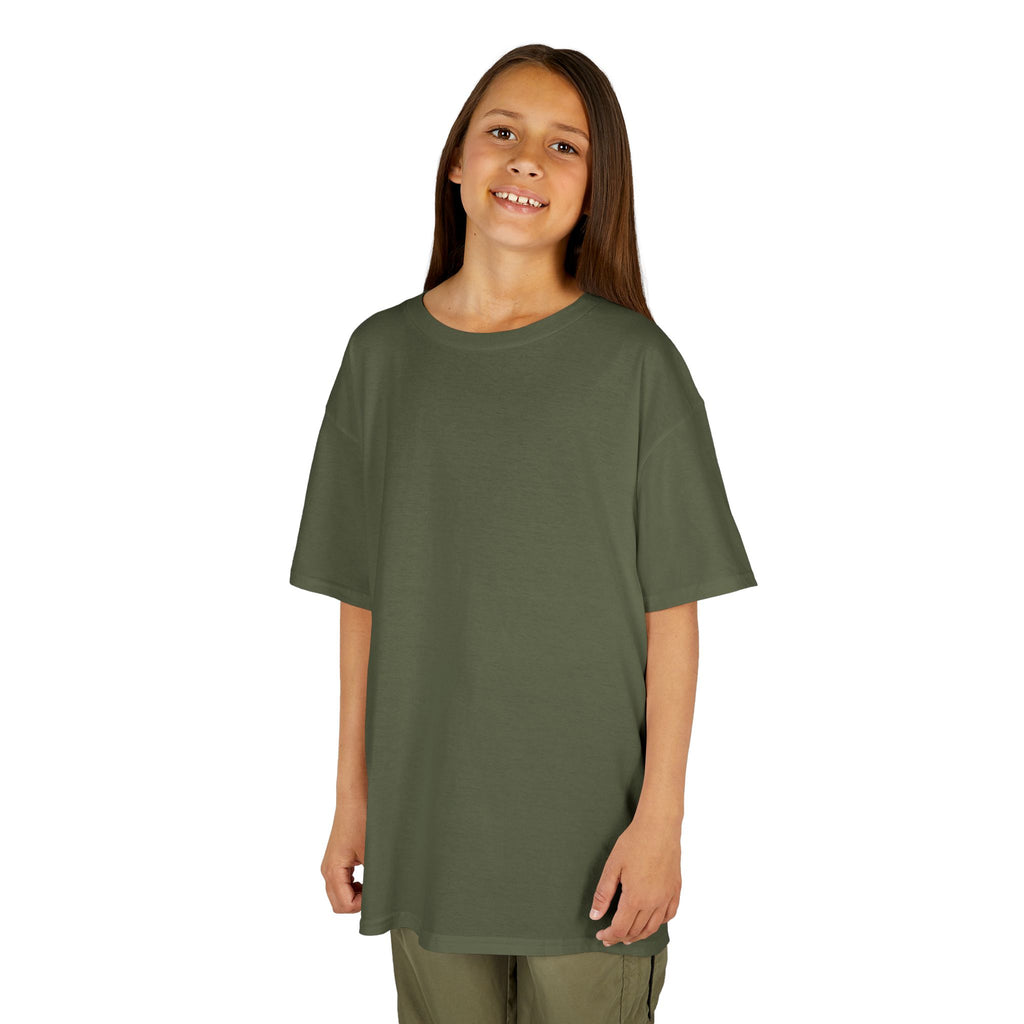 Kids T-Shirt — Plain White Heavy Cotton Tee for Boys & Girls