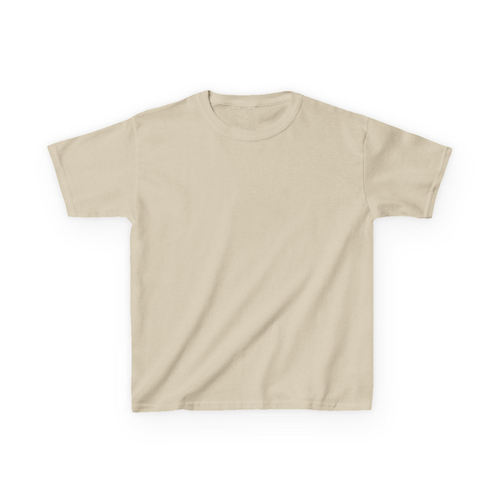 Kids T-Shirt — Plain White Heavy Cotton Tee for Boys & Girls