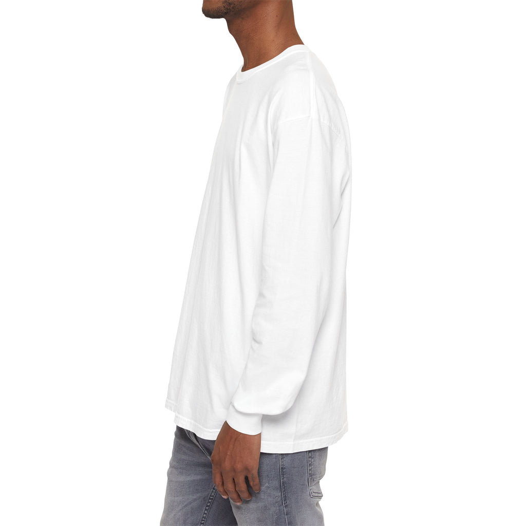 Long Sleeve T-Shirt — Classic White Garment-Dyed Tee