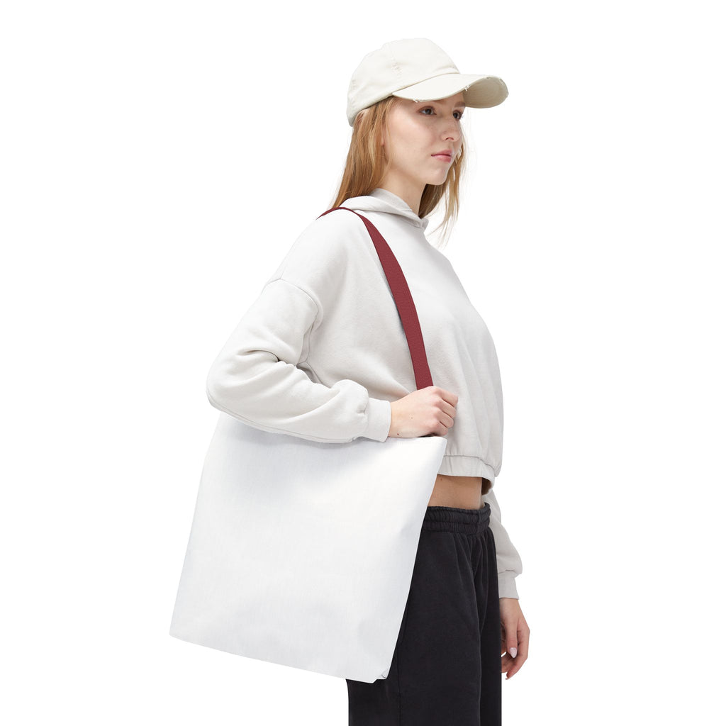 Custom All-Over Print Tote Bag — Blank White Canvas Shoulder Tote
