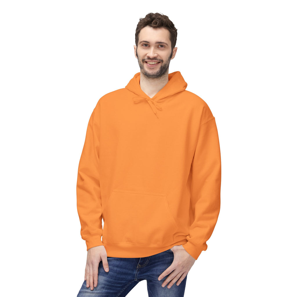 Classic White Fleece Hoodie – Soft Midweight Pullover