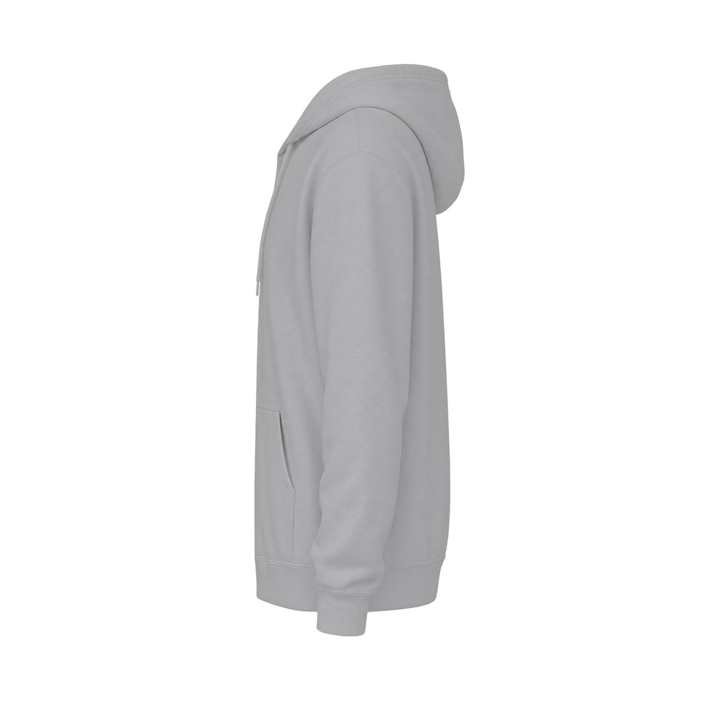 Classic White Fleece Hoodie – Soft Midweight Pullover