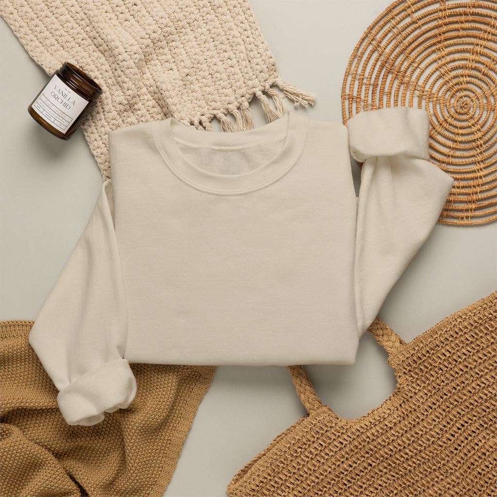 Classic White Crewneck Sweatshirt