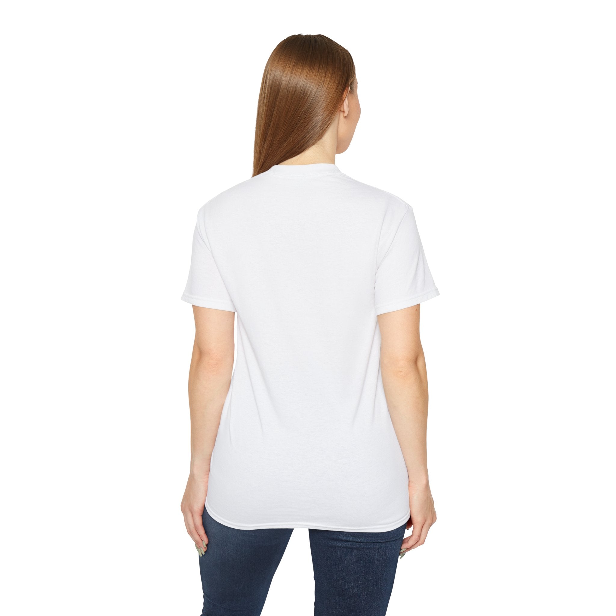 Classic White Cotton Tee - Plain Crewneck Shirt