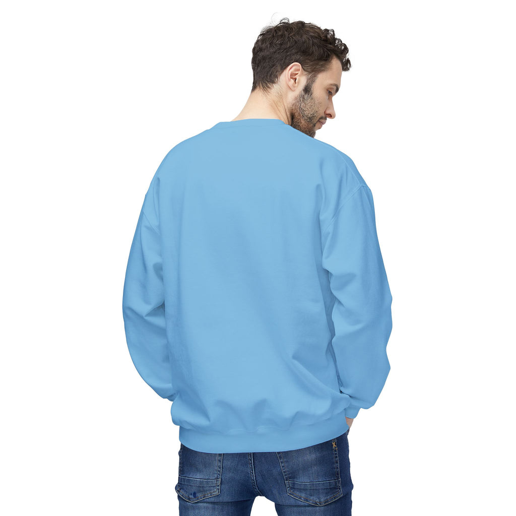 Classic White Crewneck Sweatshirt — Unisex Midweight Fleece