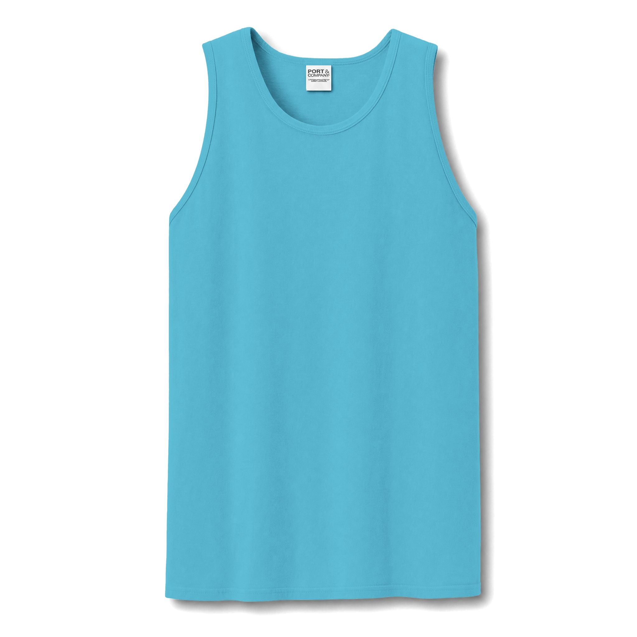 Garment-Dyed Tank Top — Washed Vintage Cotton Sleeveless Tee