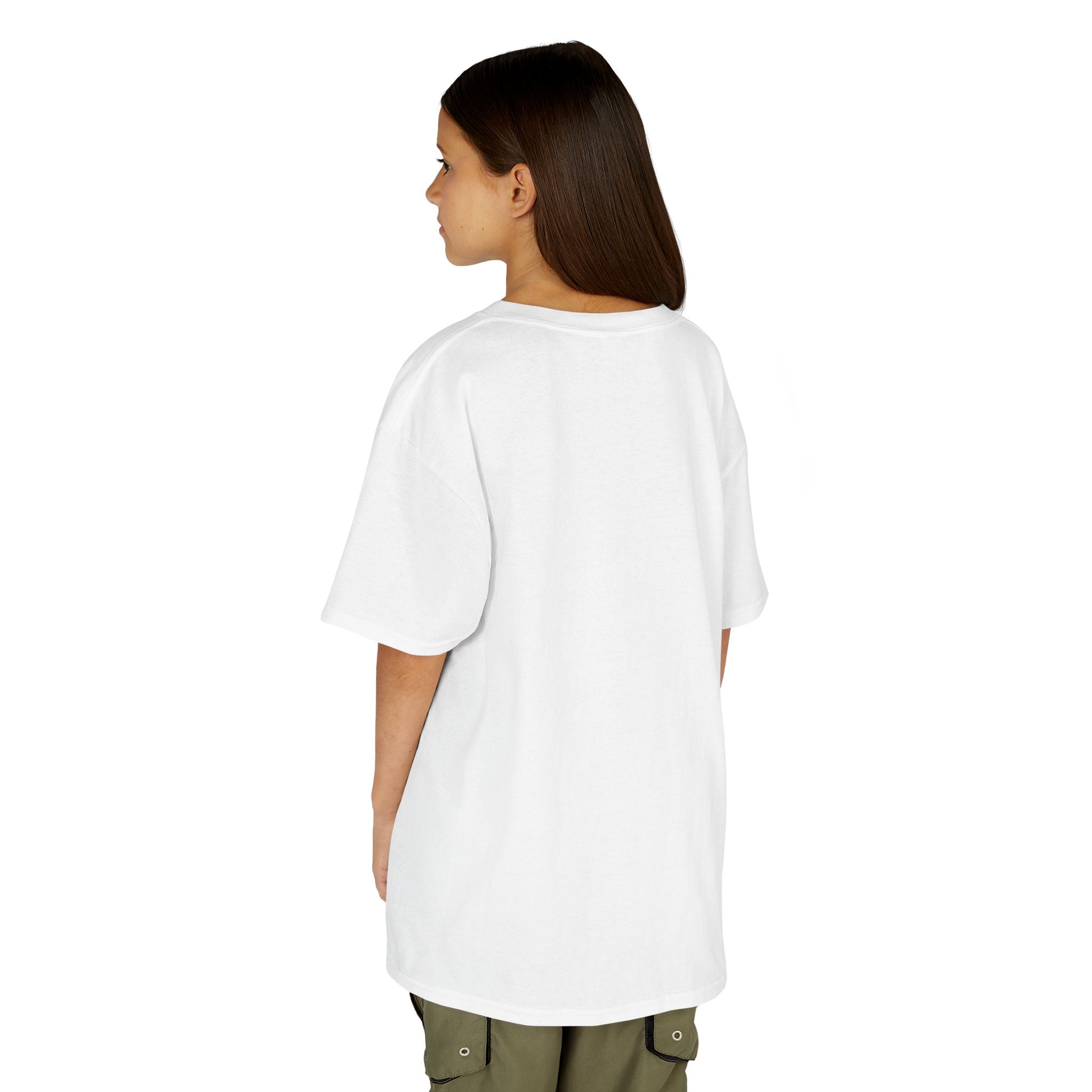 Kids T-Shirt — Plain White Heavy Cotton Tee for Boys & Girls