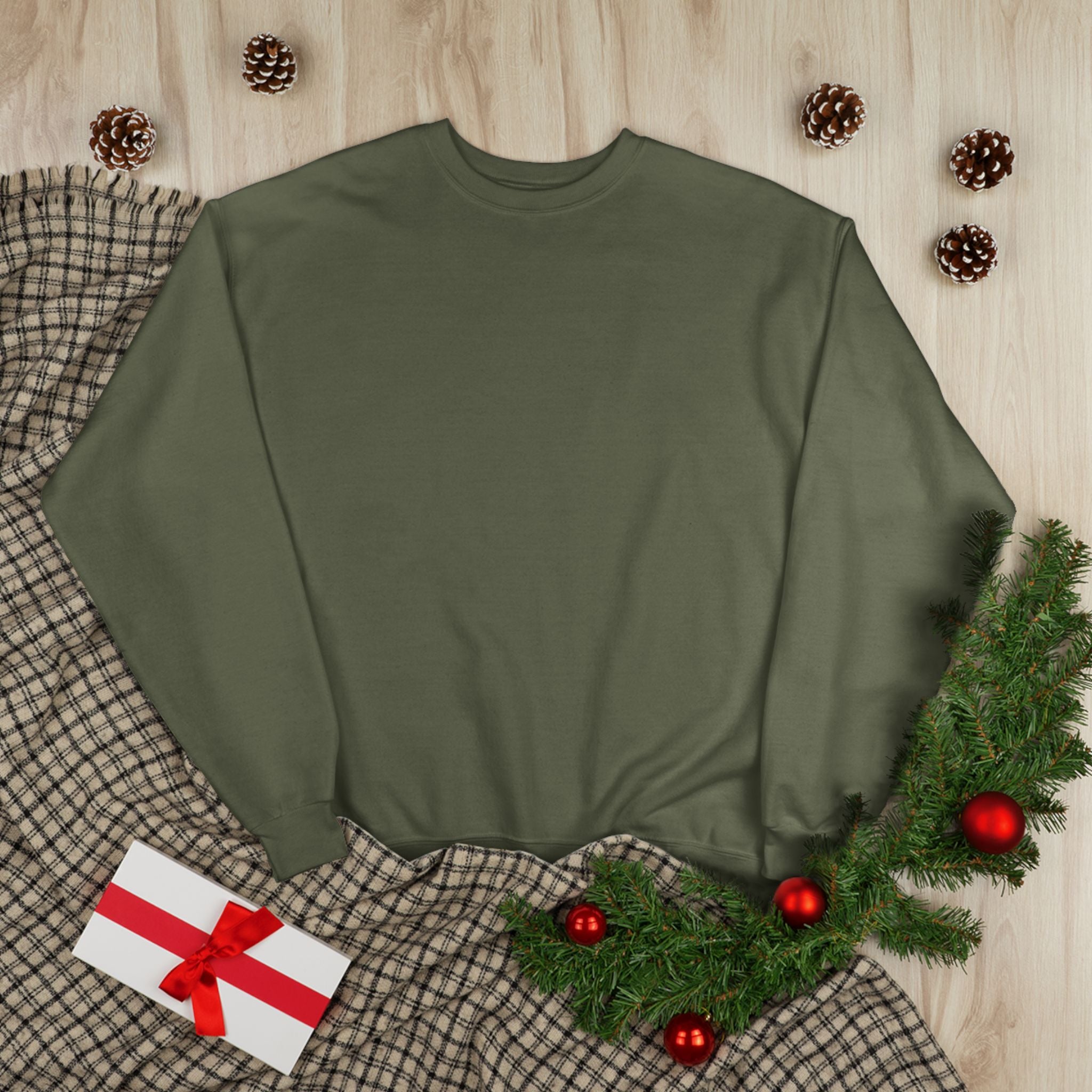 Classic White Crewneck Sweatshirt