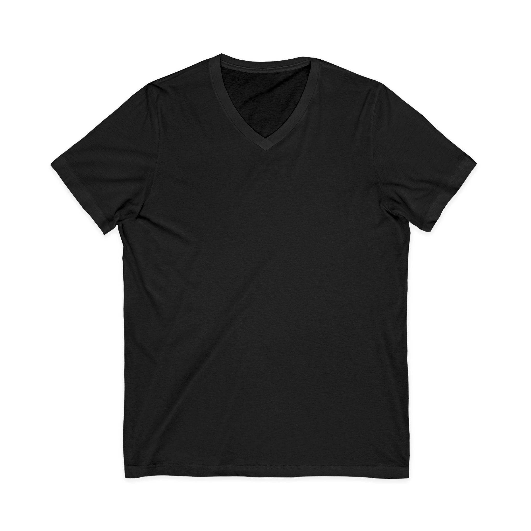 V-Neck Jersey Tee — Classic White Short Sleeve T-Shirt