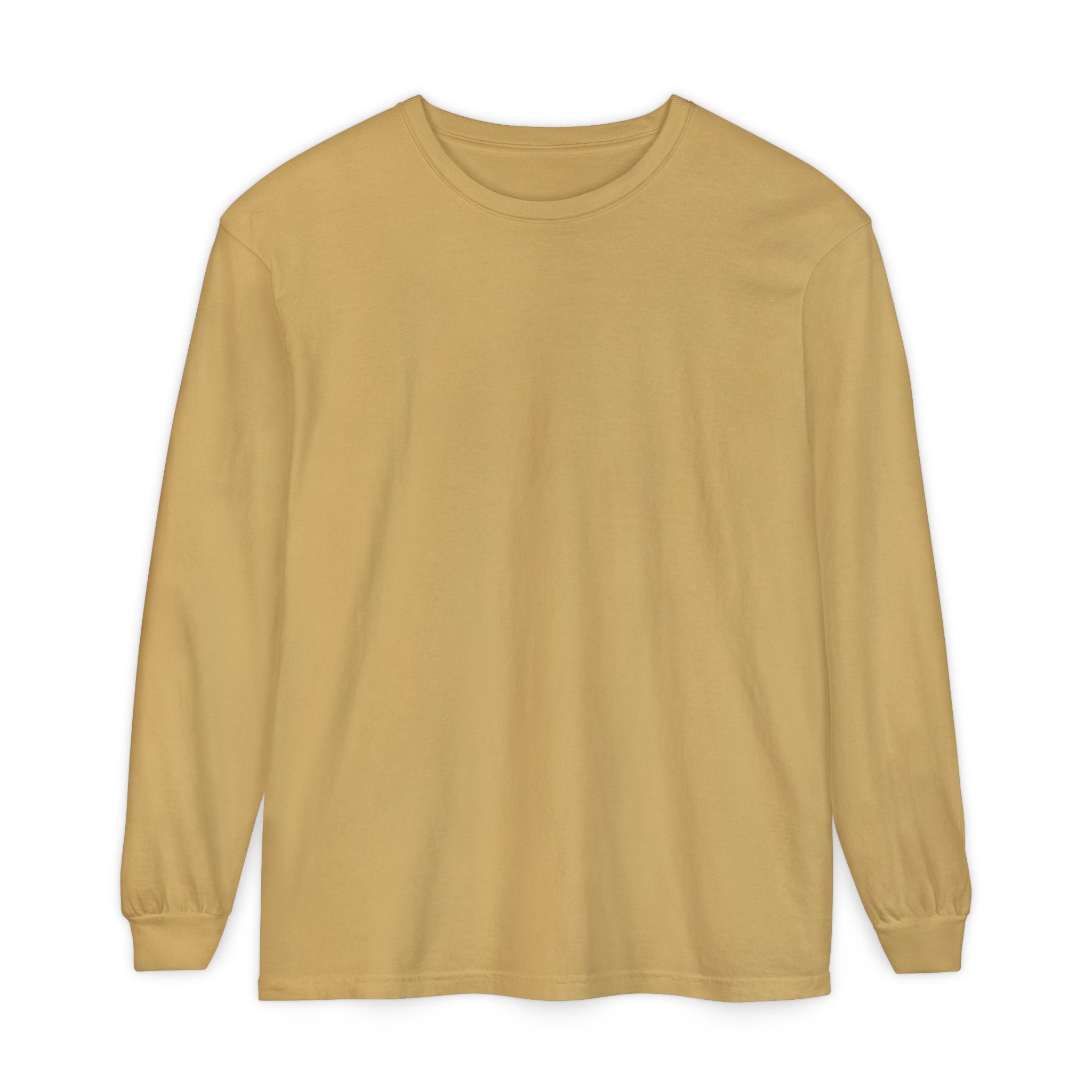 Long Sleeve T-Shirt — Classic White Garment-Dyed Tee