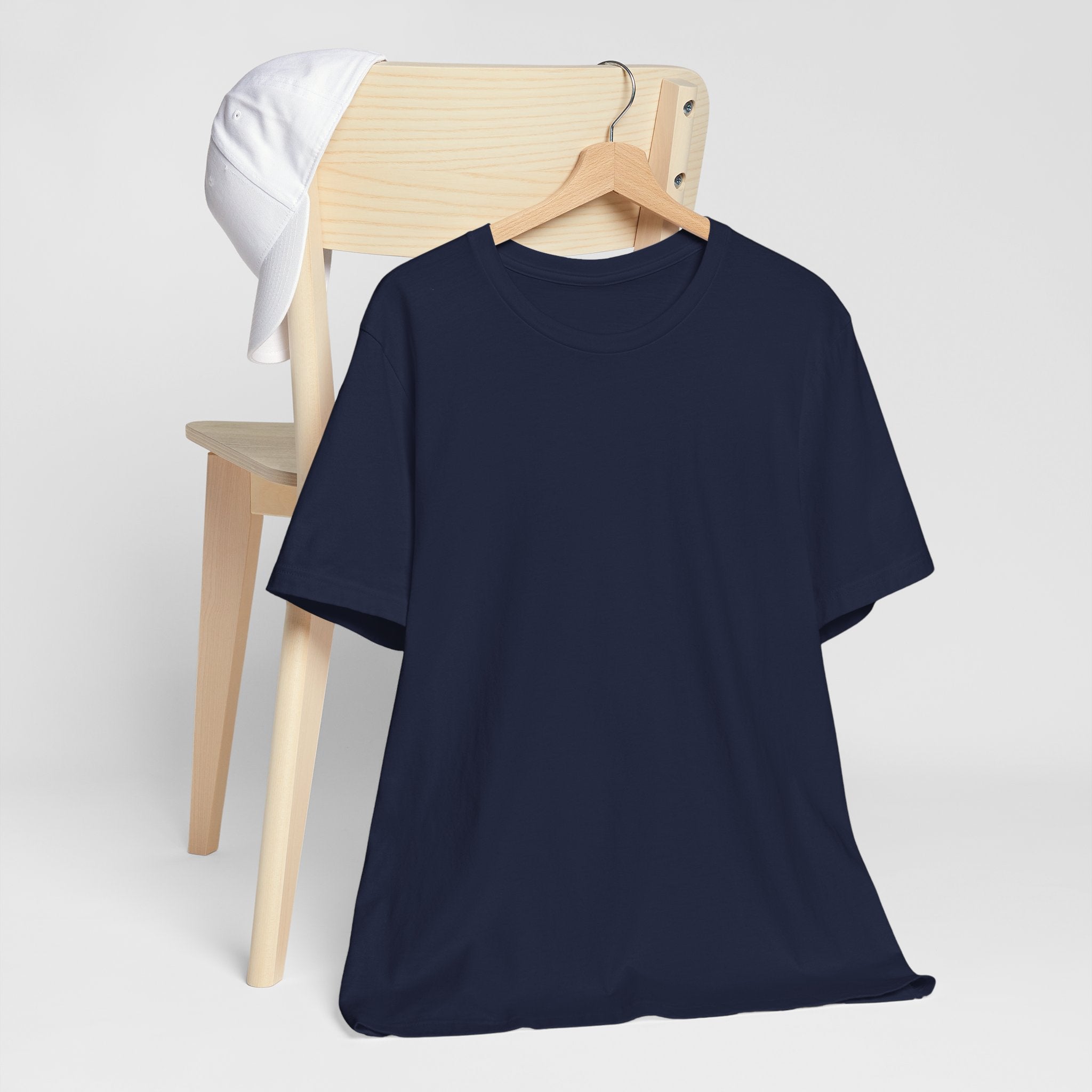 White Short Sleeve Tee — Minimal Classic Crewneck T-Shirt