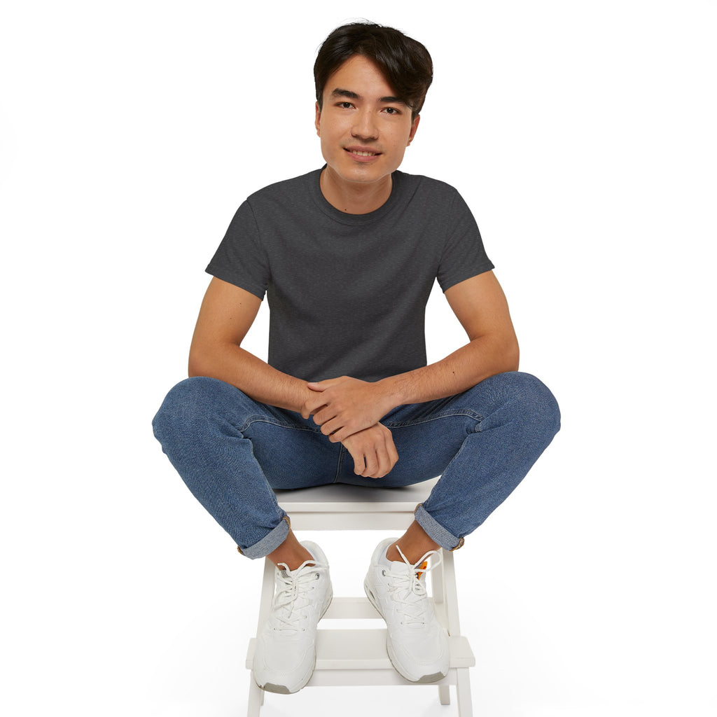Classic White Cotton Tee - Plain Crewneck Shirt