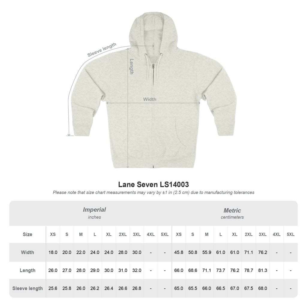 Classic White Zip Hoodie - Plain Full-Zip Hooded Sweatshirt