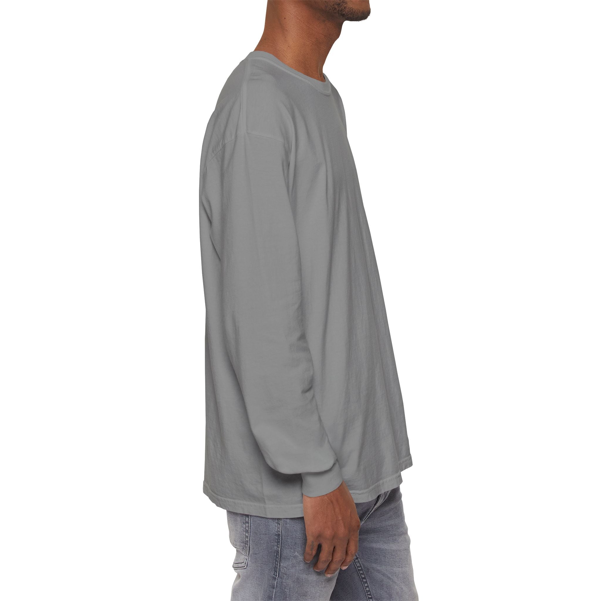 Long Sleeve T-Shirt — Classic White Garment-Dyed Tee