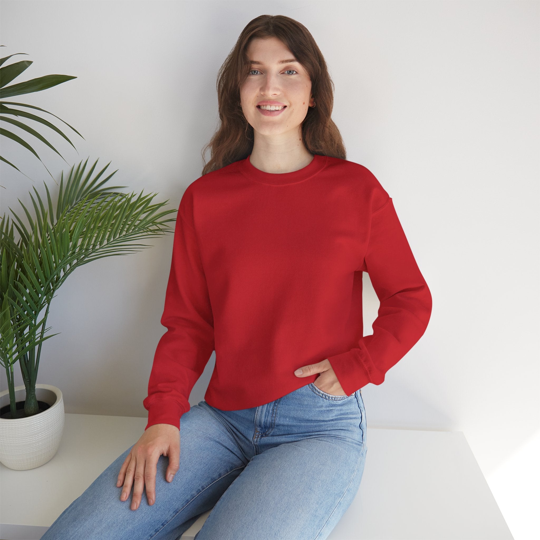 Classic White Crewneck Sweatshirt