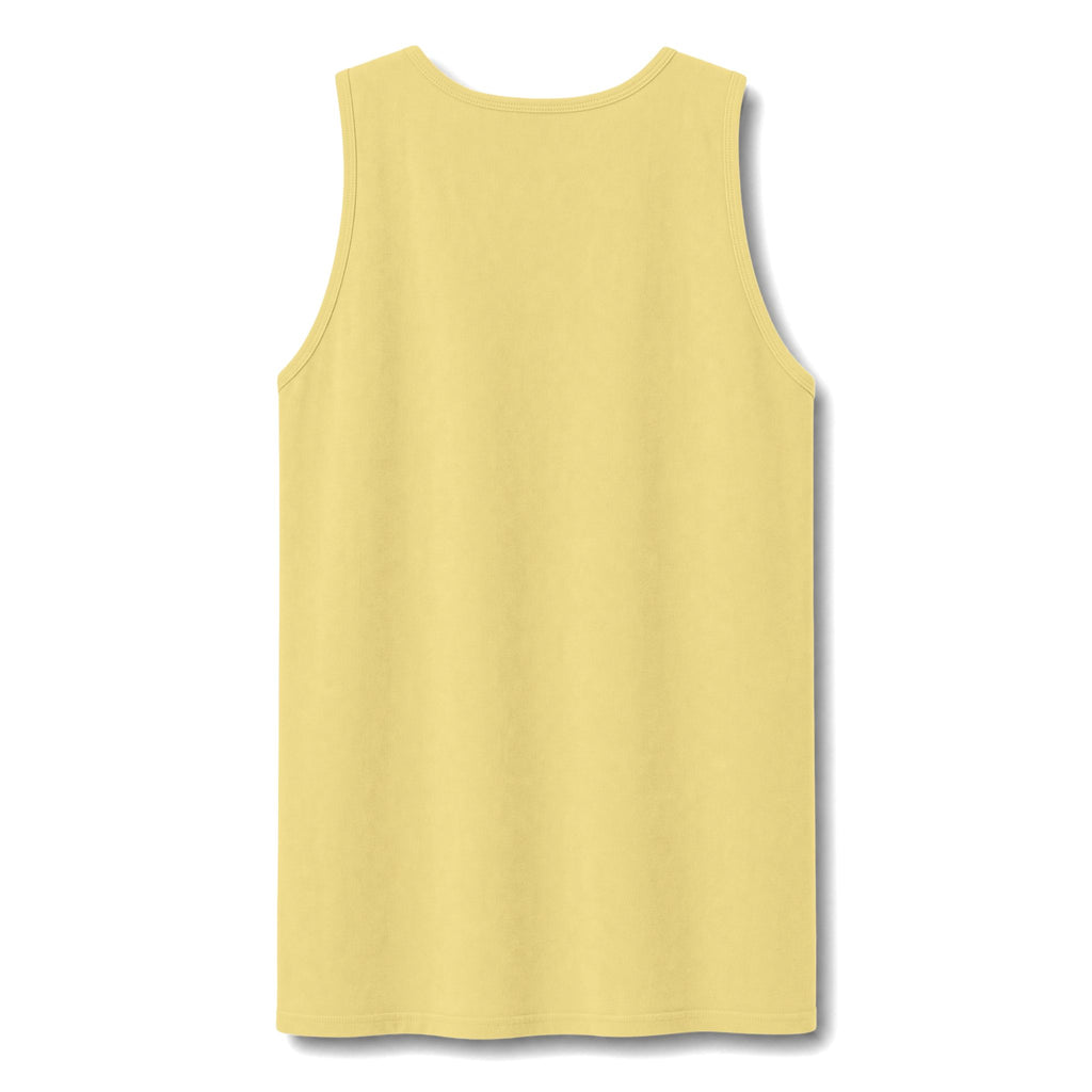 Garment-Dyed Tank Top — Washed Vintage Cotton Sleeveless Tee