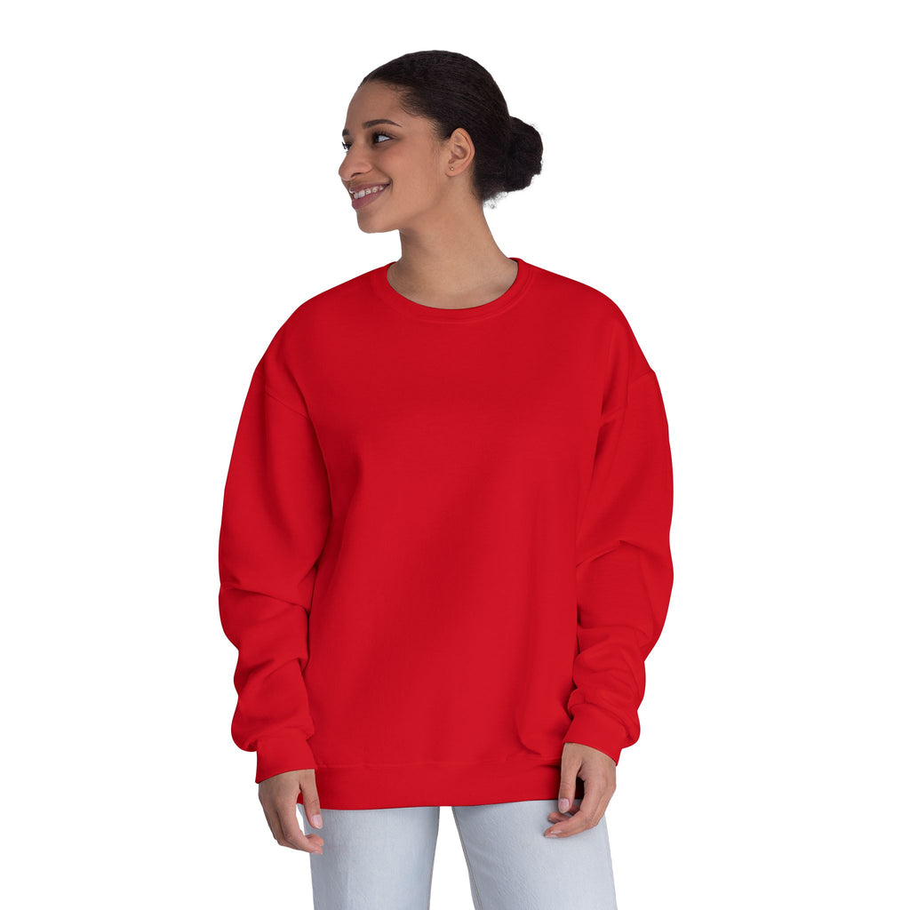 Classic White Crewneck Sweatshirt — Unisex Pullover