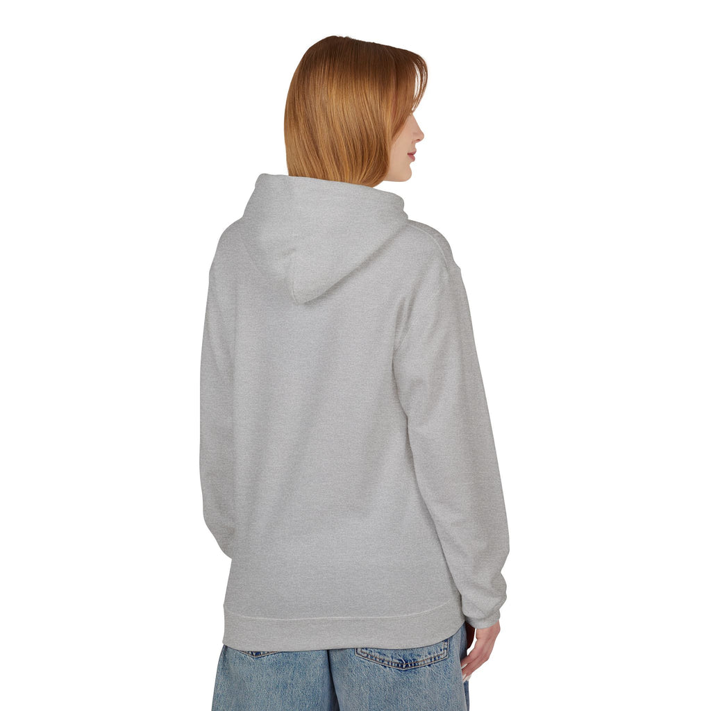 Classic White Fleece Hoodie – Soft Midweight Pullover