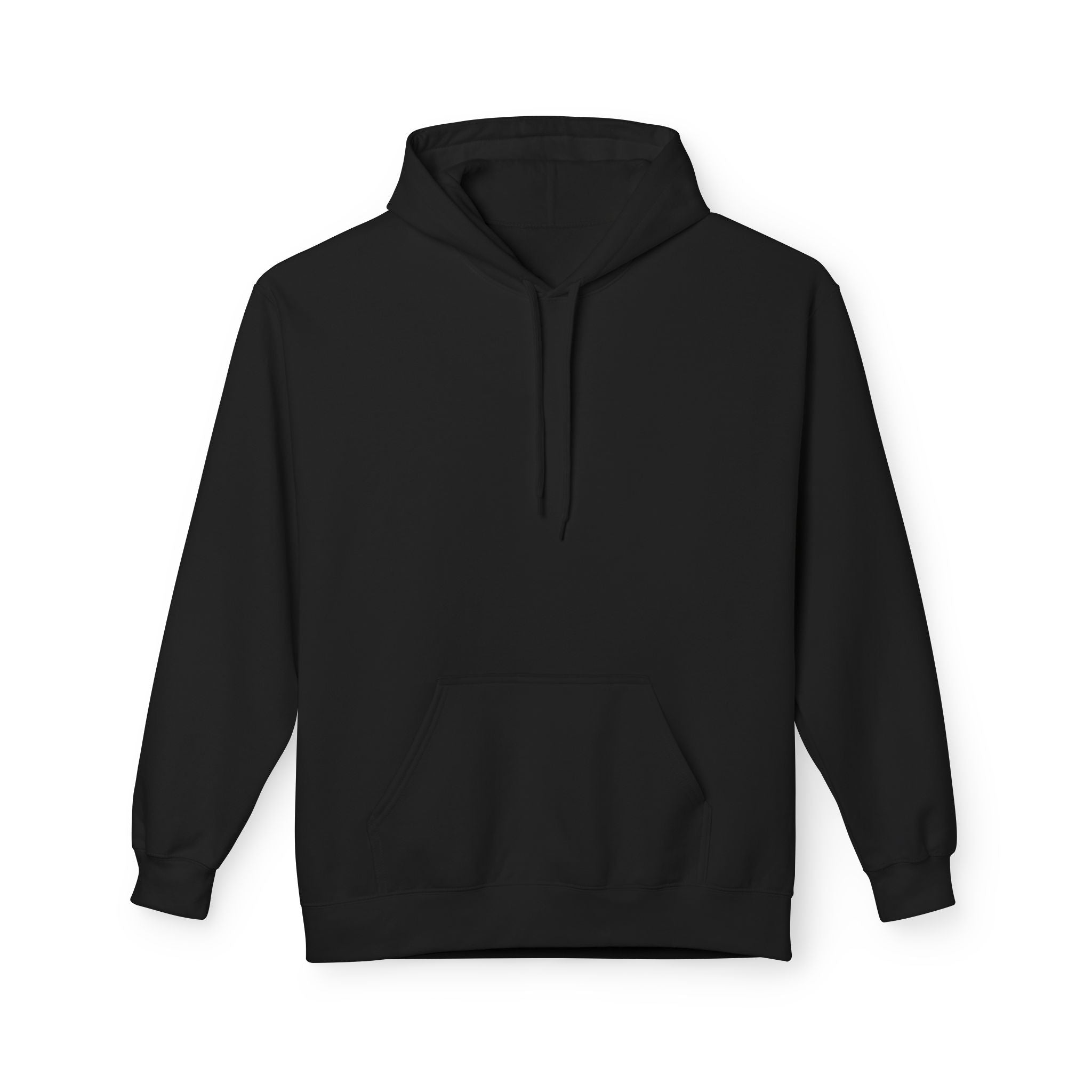 Classic White Fleece Hoodie – Soft Midweight Pullover