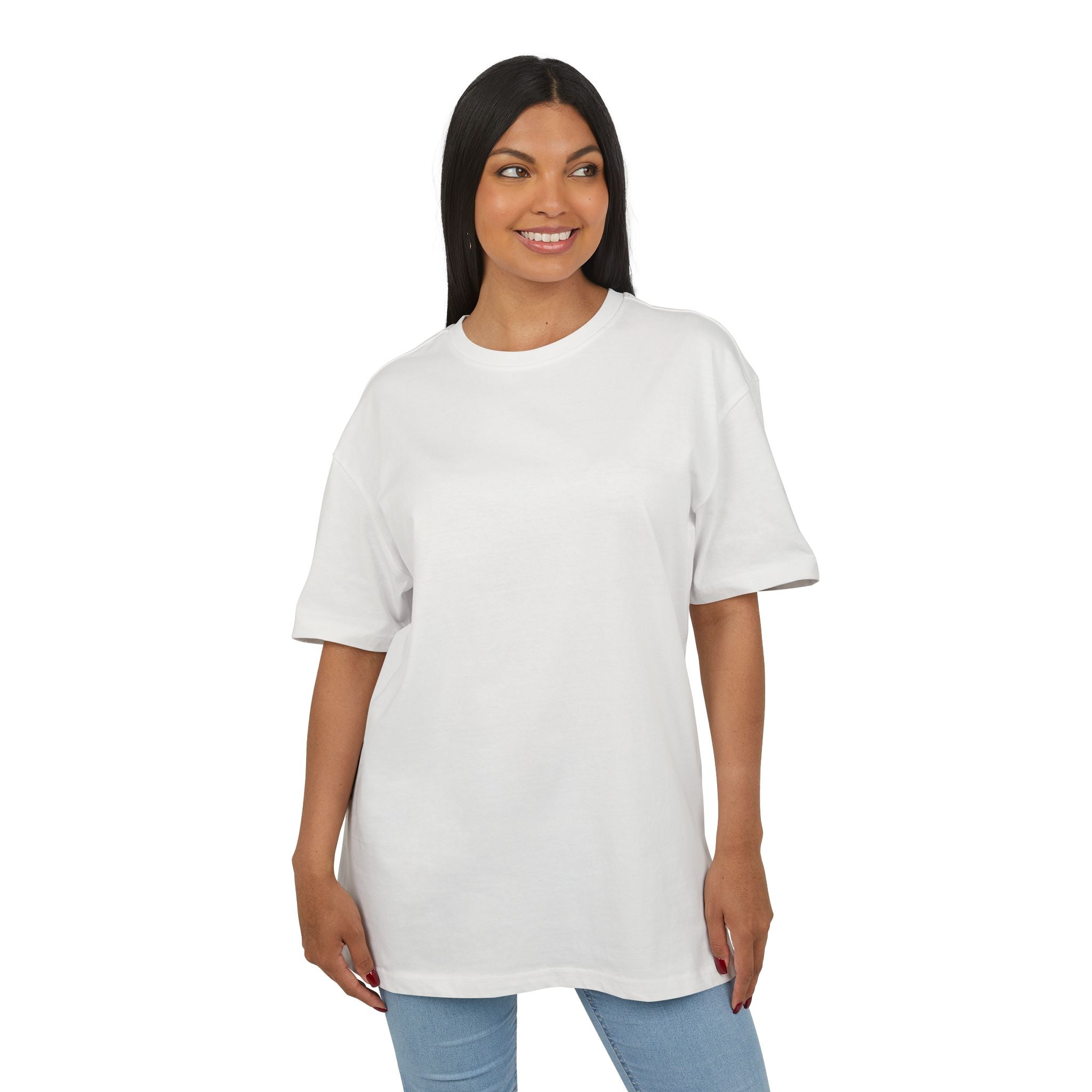 Oversized White Tee — Minimal Blank Heavy Cotton Oversize Shirt
