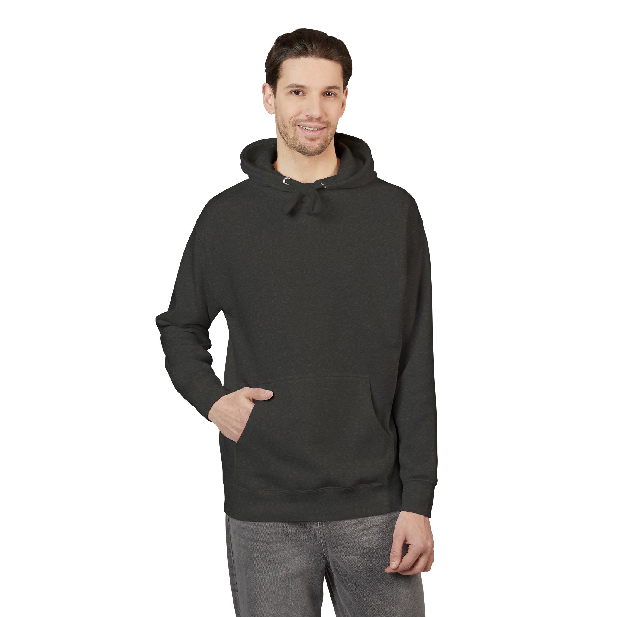 White Fleece Hoodie – Minimal Classic Pullover Hooded Sweatshirt