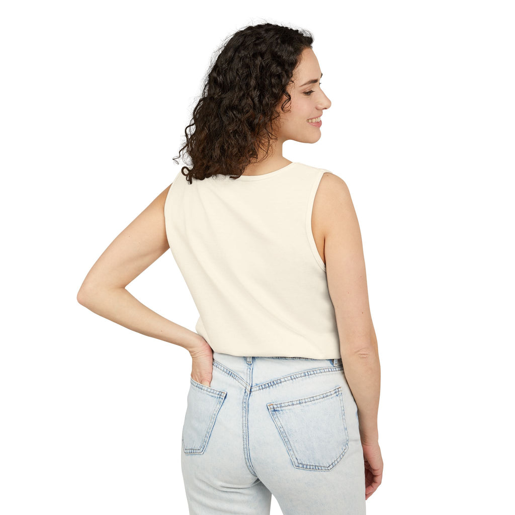 Classic White Tank Top — Everyday Garment-Dyed Casual Tank