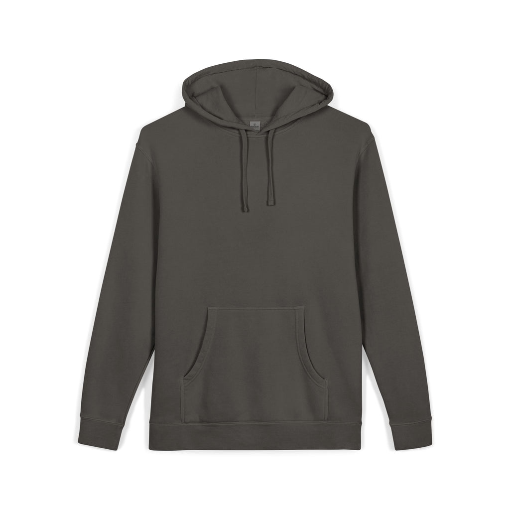 Pigment-Dyed Hoodie — Washed Blush Pullover Hooded Sweatshirt