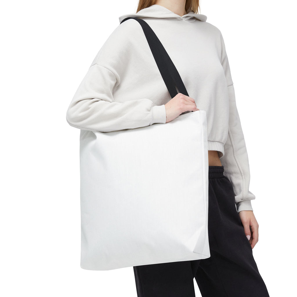 Custom All-Over Print Tote Bag — Blank White Canvas Shoulder Tote