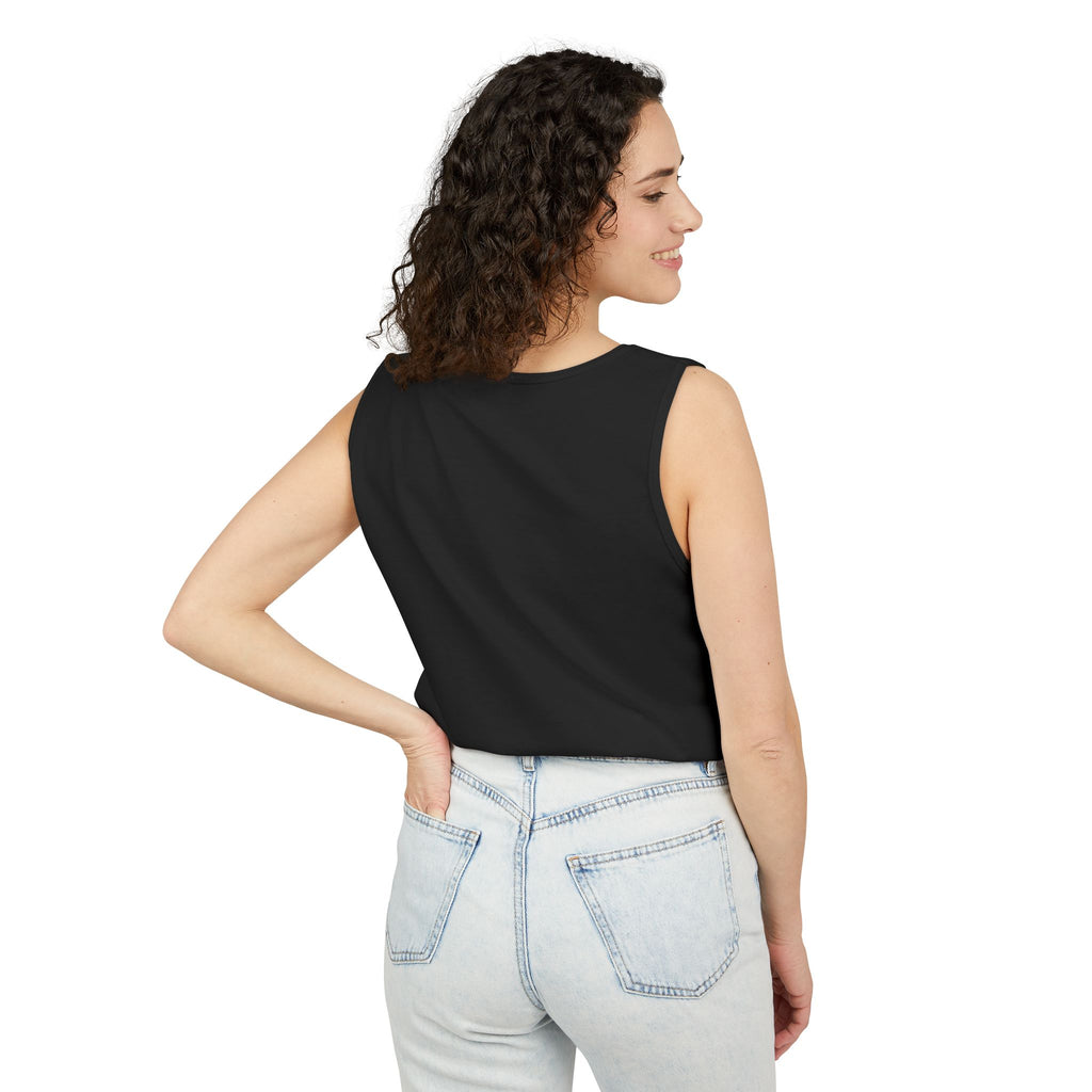 Plain White Tank Top — Lightweight Unisex Garment-Dyed Sleeveless Tee