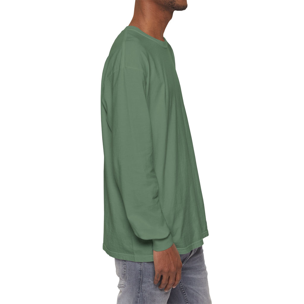 Long Sleeve T-Shirt — Classic White Garment-Dyed Tee