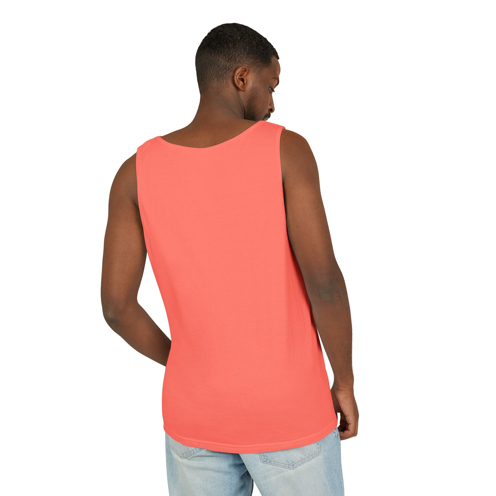 Plain White Tank Top — Lightweight Unisex Garment-Dyed Sleeveless Tee
