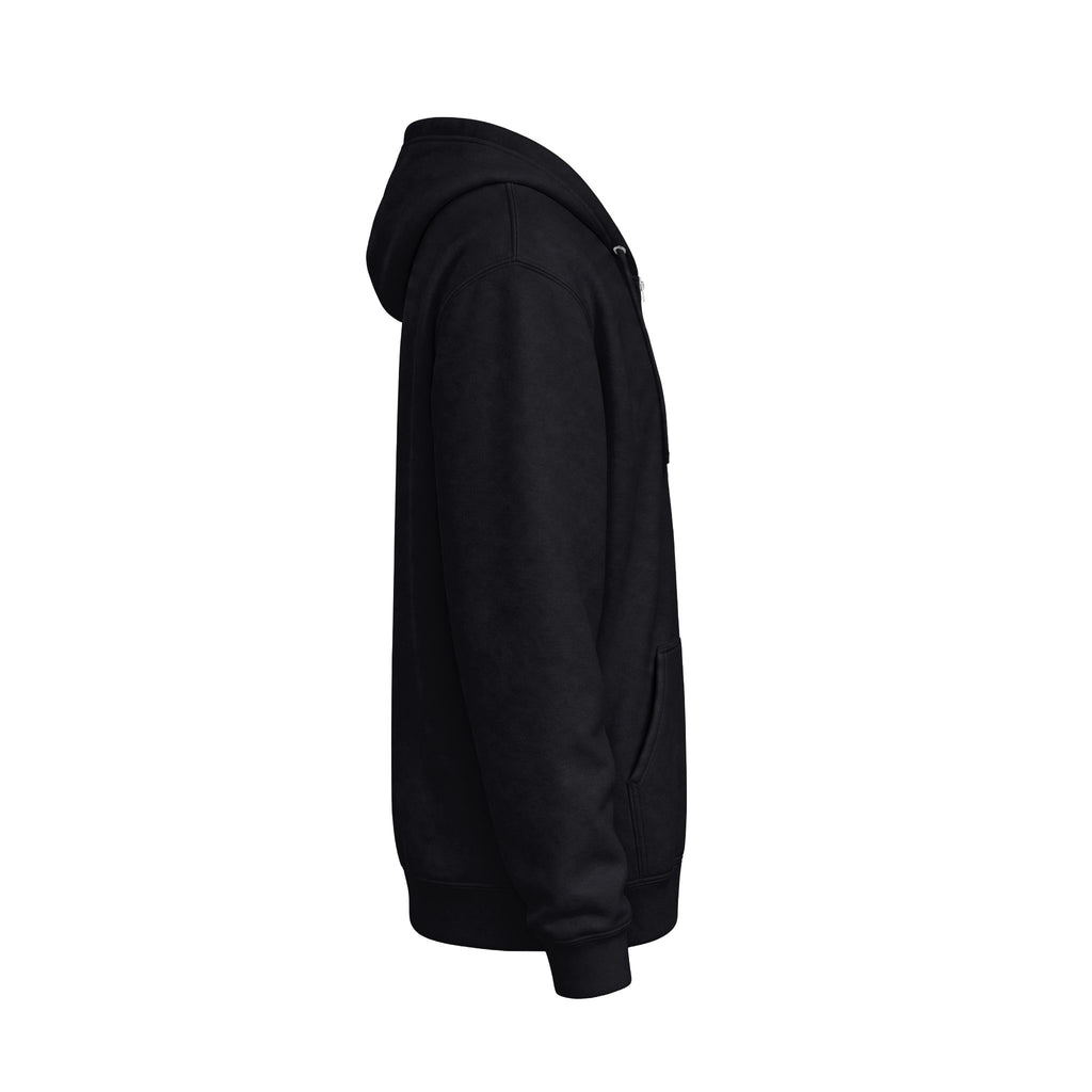Forest Green Zip Hoodie – Classic Fleece Full‑Zip Hooded Jacket