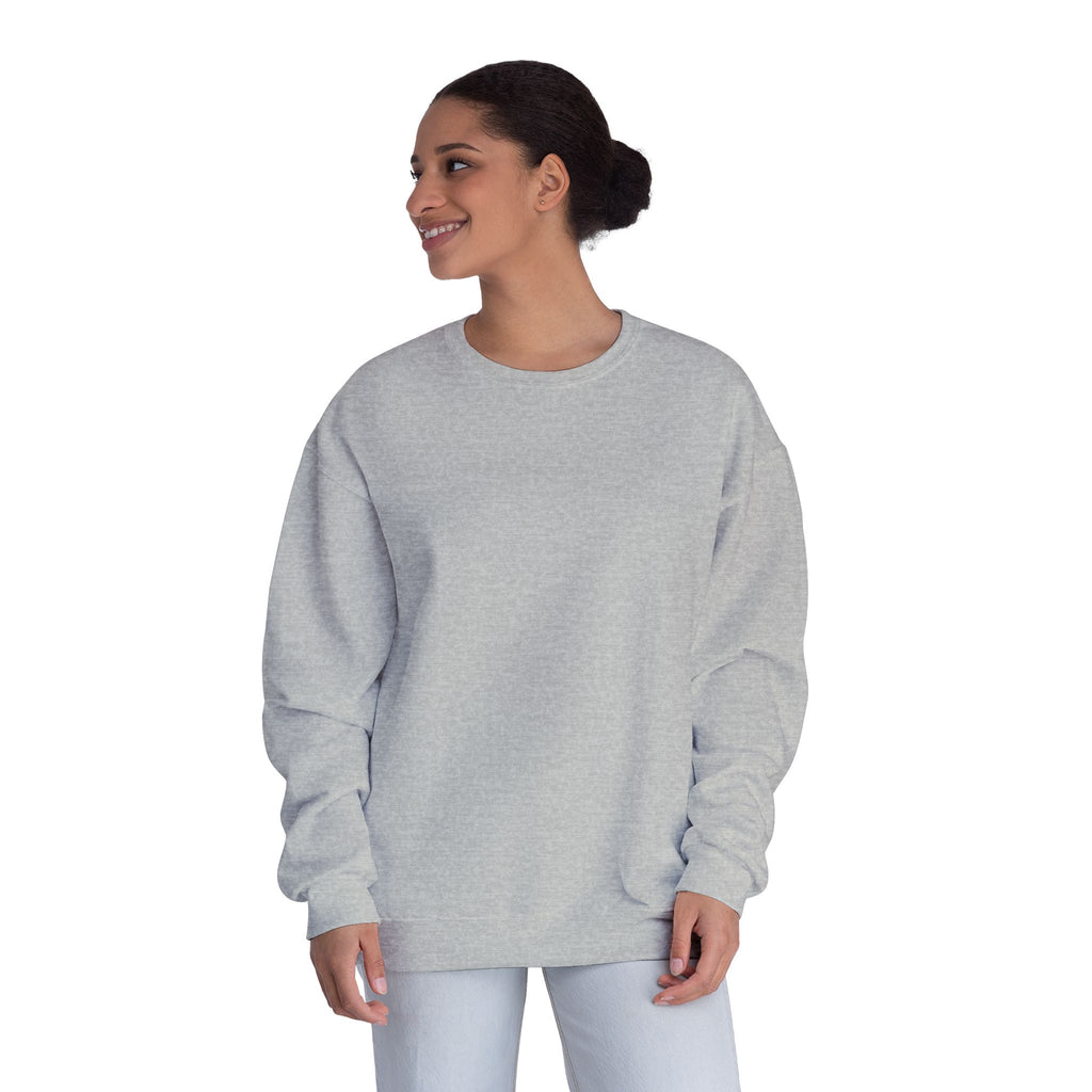Classic White Crewneck Sweatshirt — Unisex Pullover