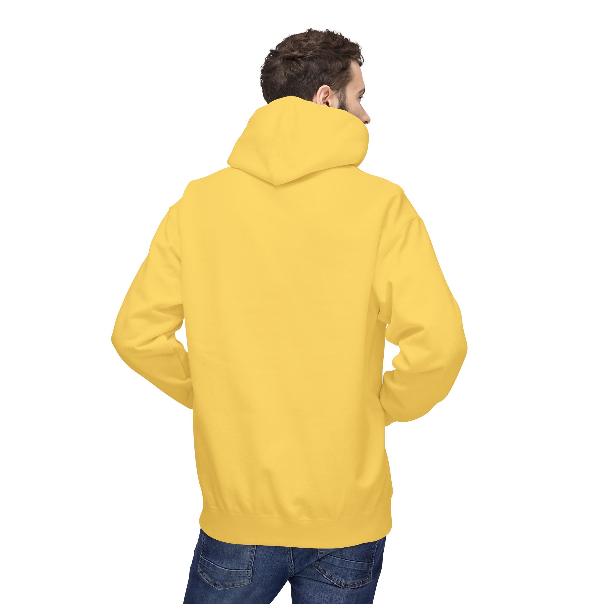 Classic White Fleece Hoodie – Soft Midweight Pullover