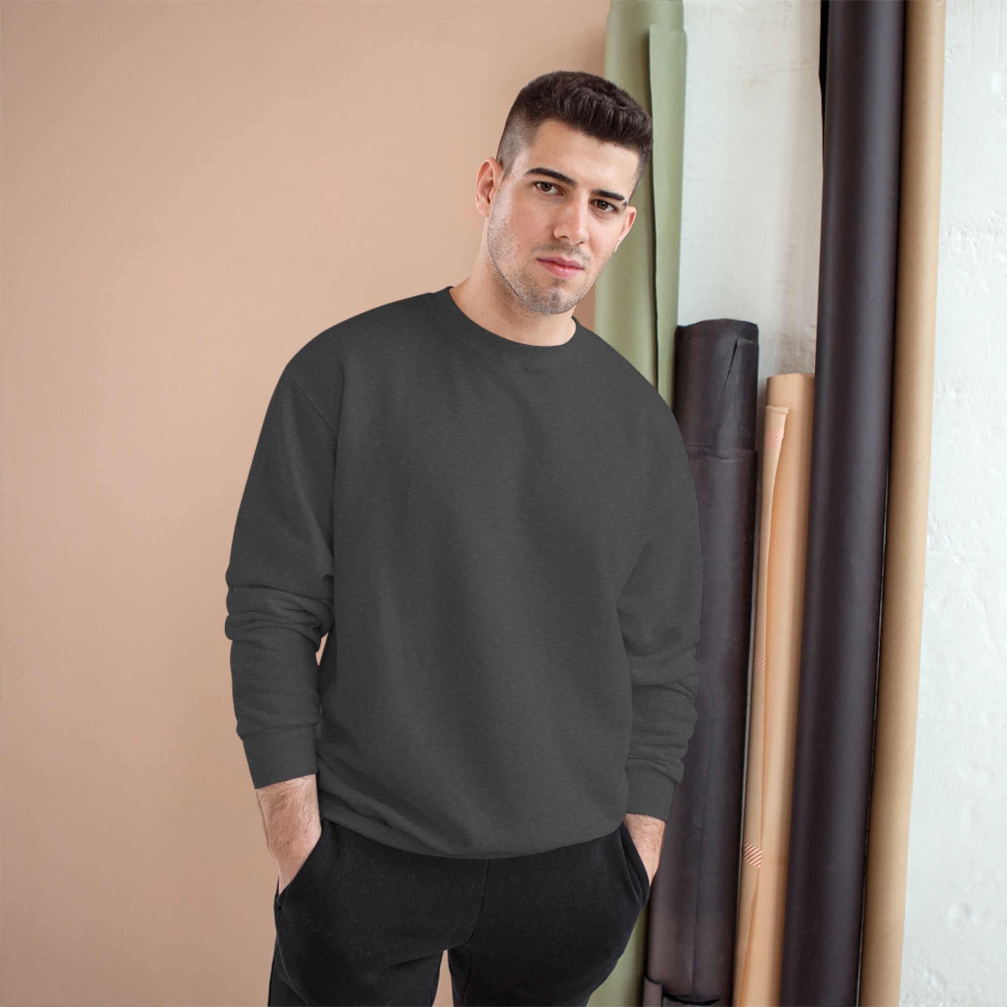 Champion Sweatshirt - Classic White Crewneck Sweatshirt